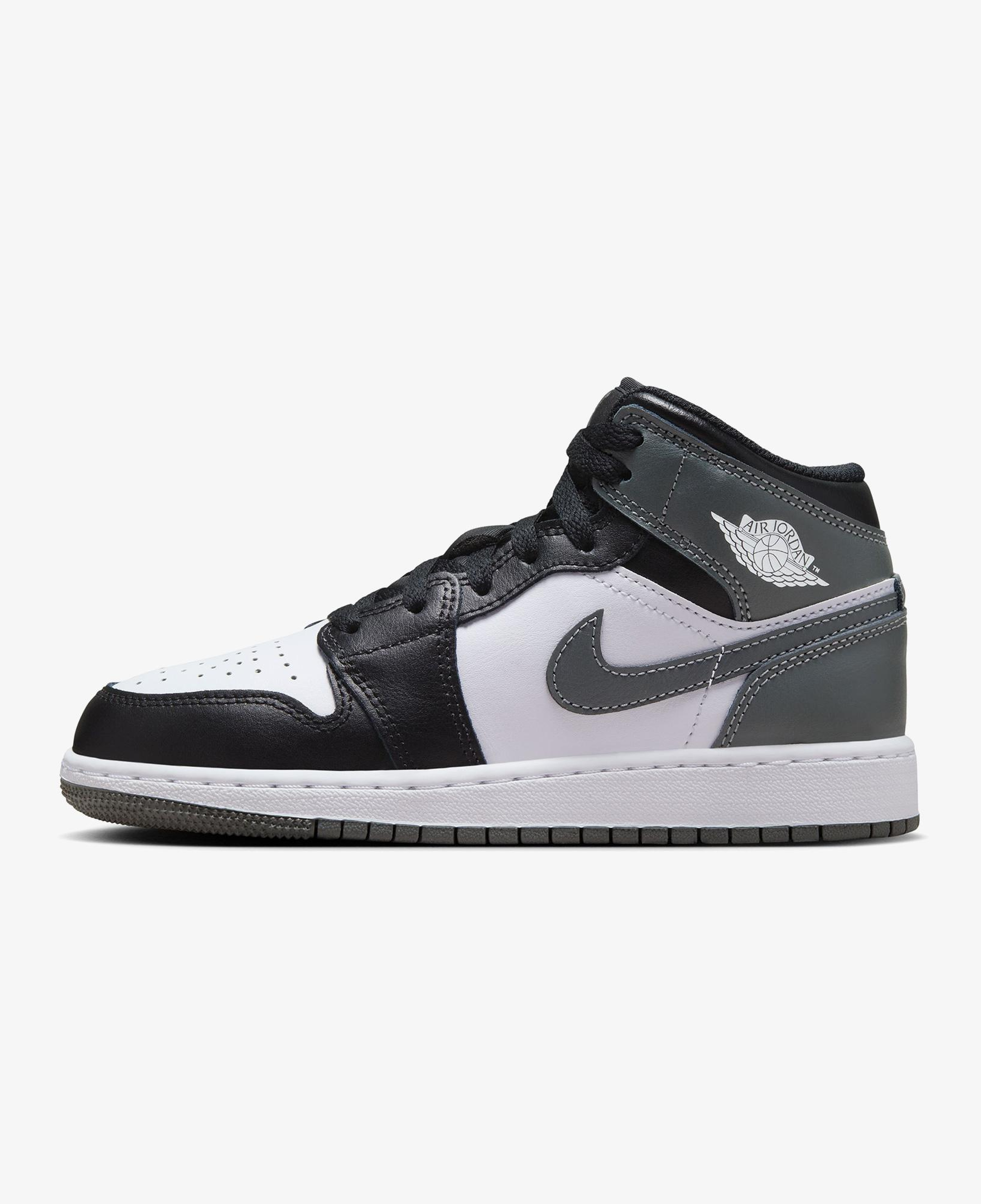 Jordan Air 1 Mid Genç Siyah Spor Ayakkabı