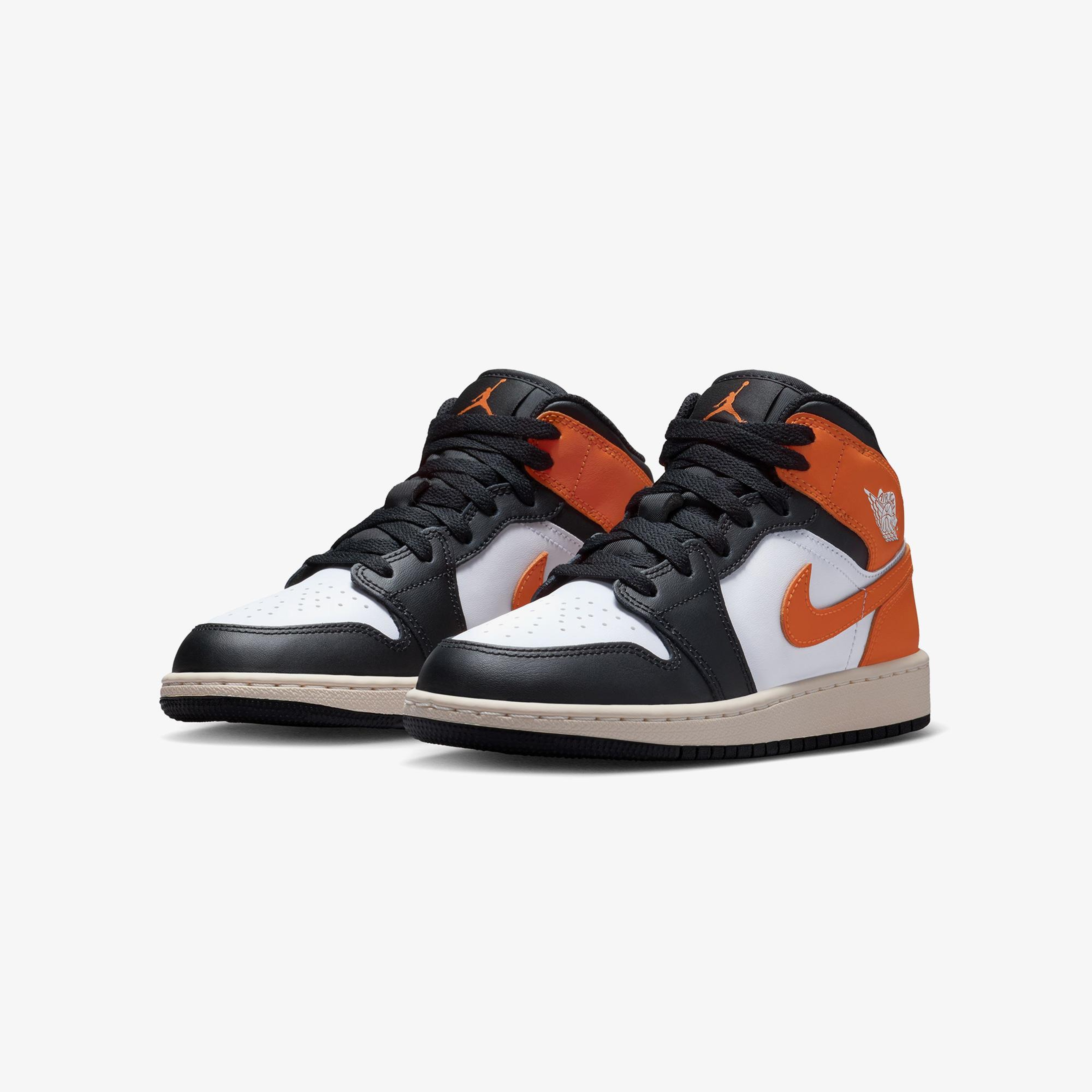 Jordan Air 1 Mid Turuncu Spor Ayakkabı