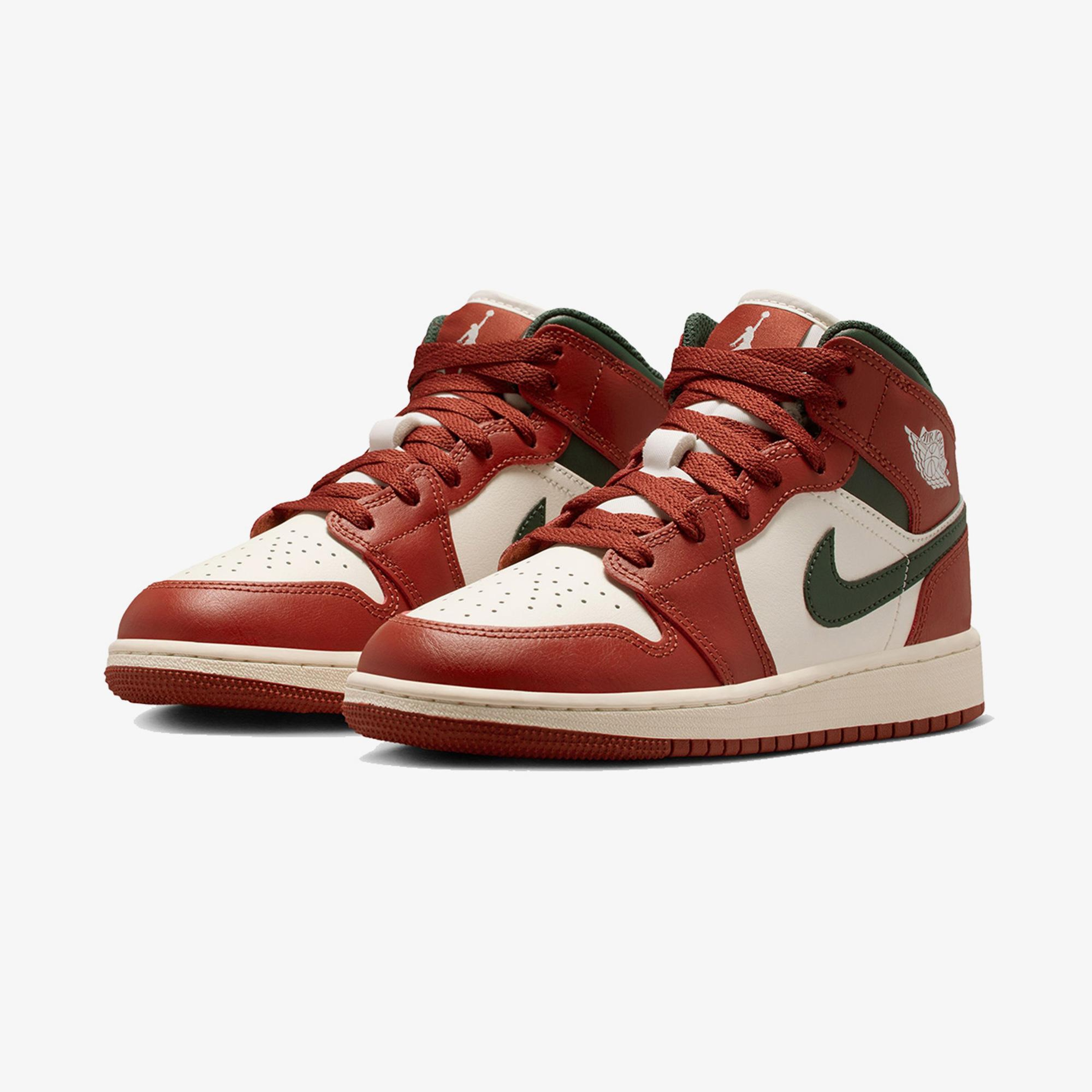 Jordan Air 1 Mid Kırmızı Spor Ayakkabı