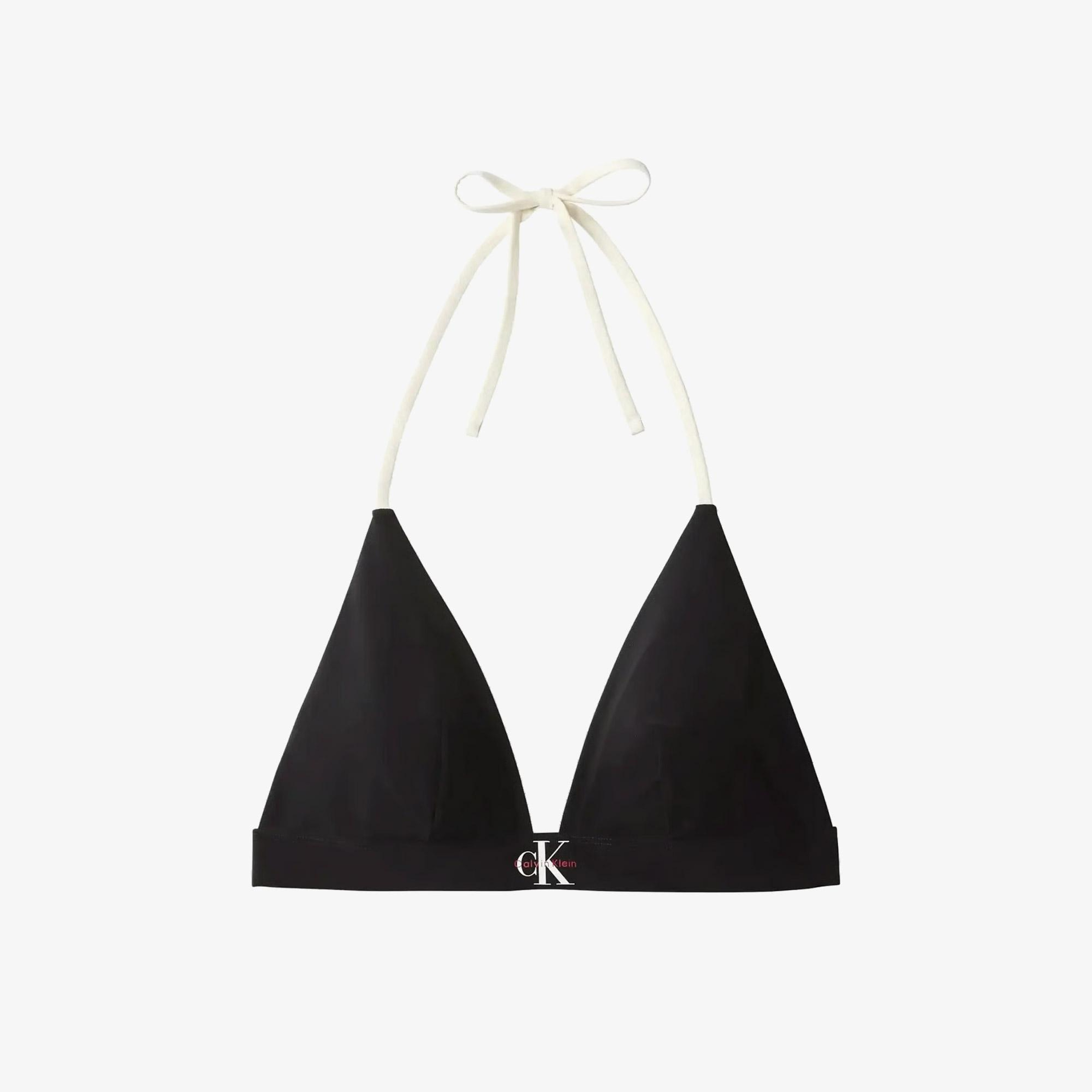 Calvin Klein Triangle Kadın Siyah Bikini Üstü
