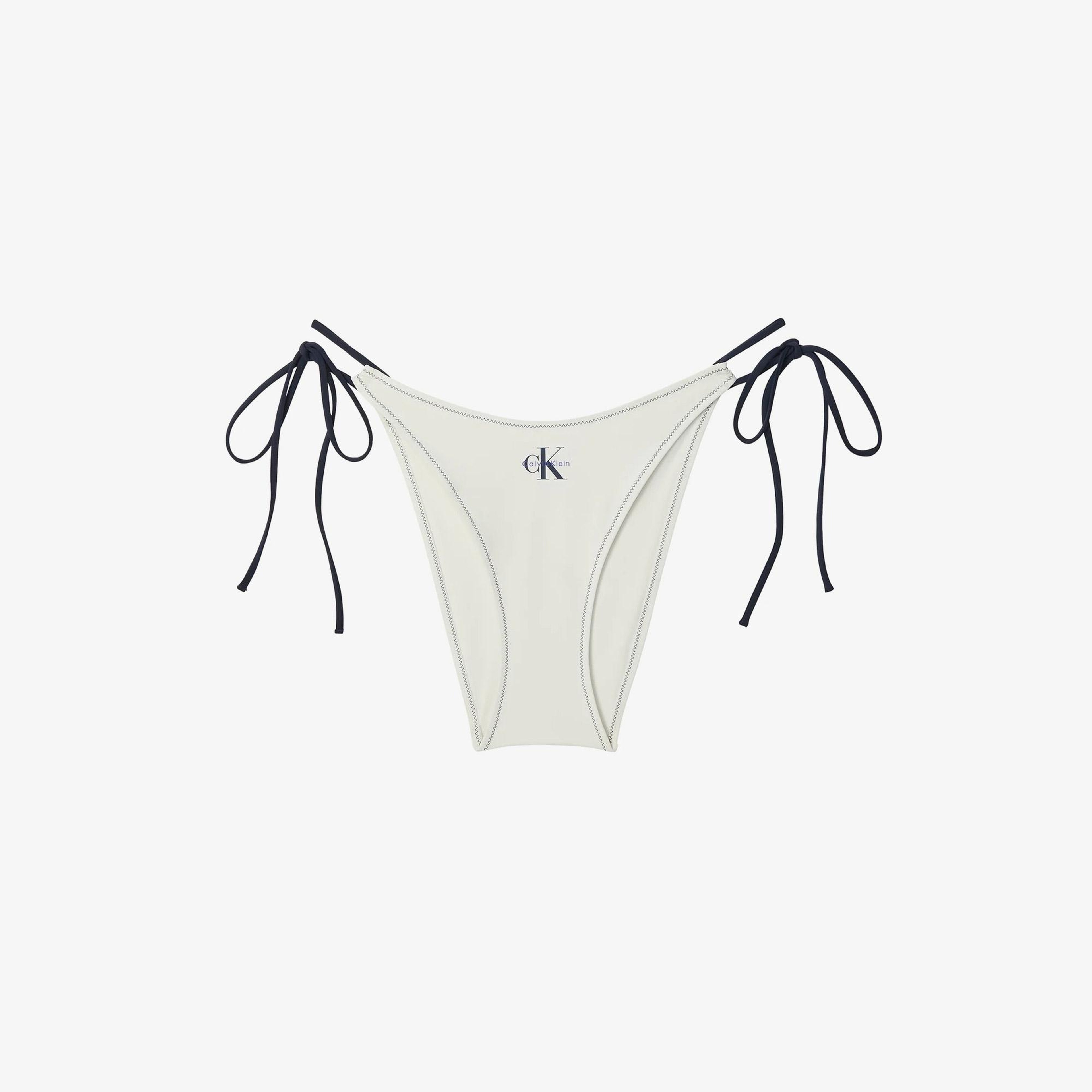 Calvin Klein Side Tie Kadın Beyaz Bikini Altı