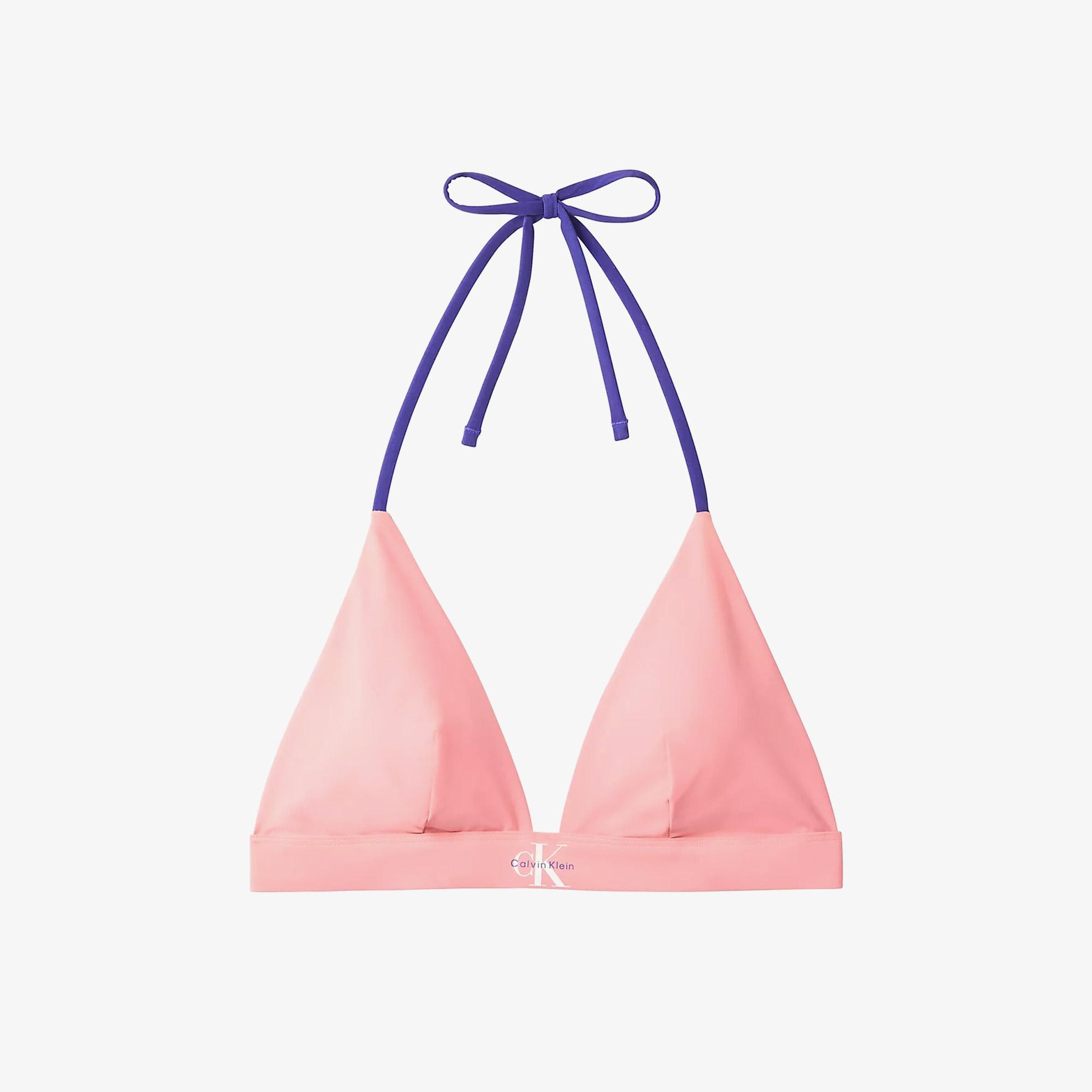 Calvin Klein Triangle Kadın Pembe Bikini Üstü