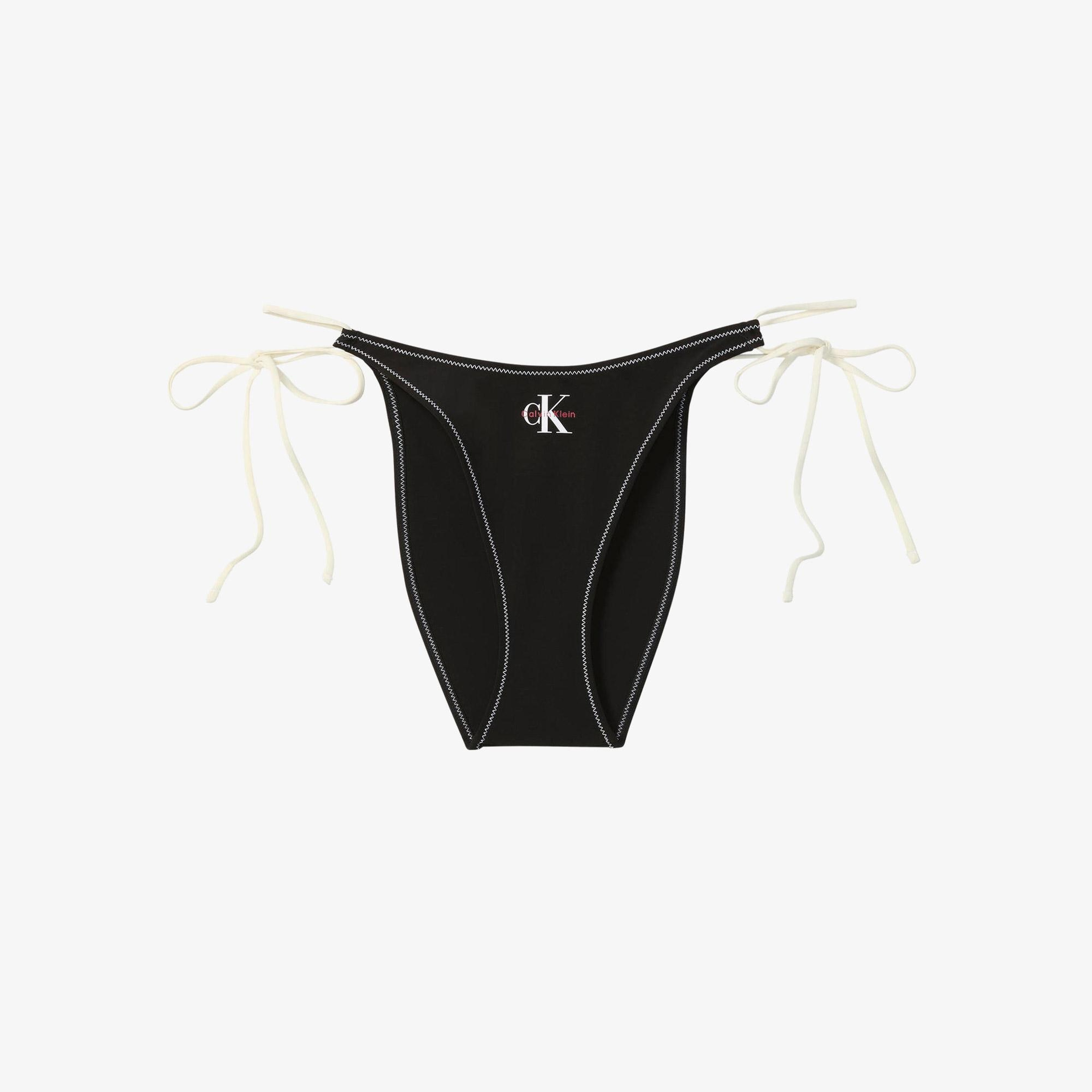 Calvin Klein Side Tie Kadın Siyah Bikini Altı