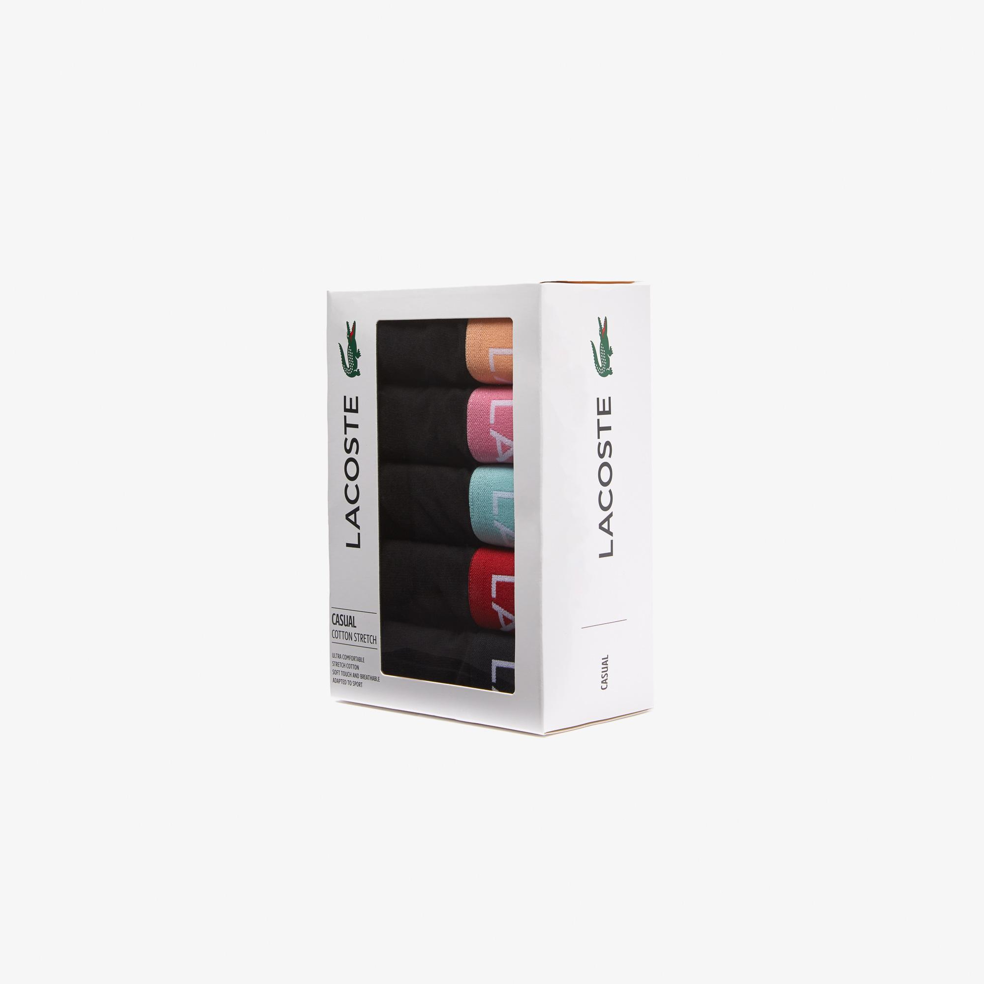 Lacoste Core Erkek 5'li Siyah Boxer
