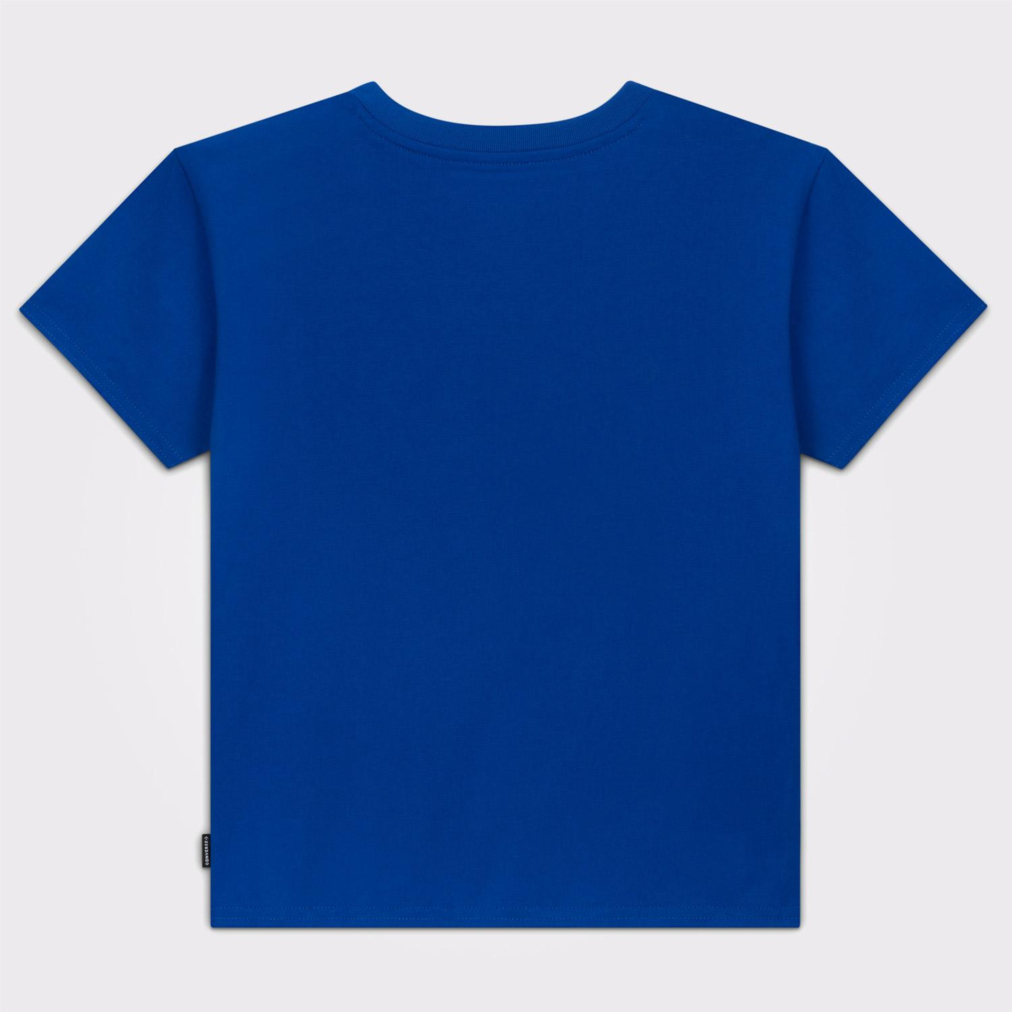 Converse Slim Fit Kadın Mavi T-Shirt