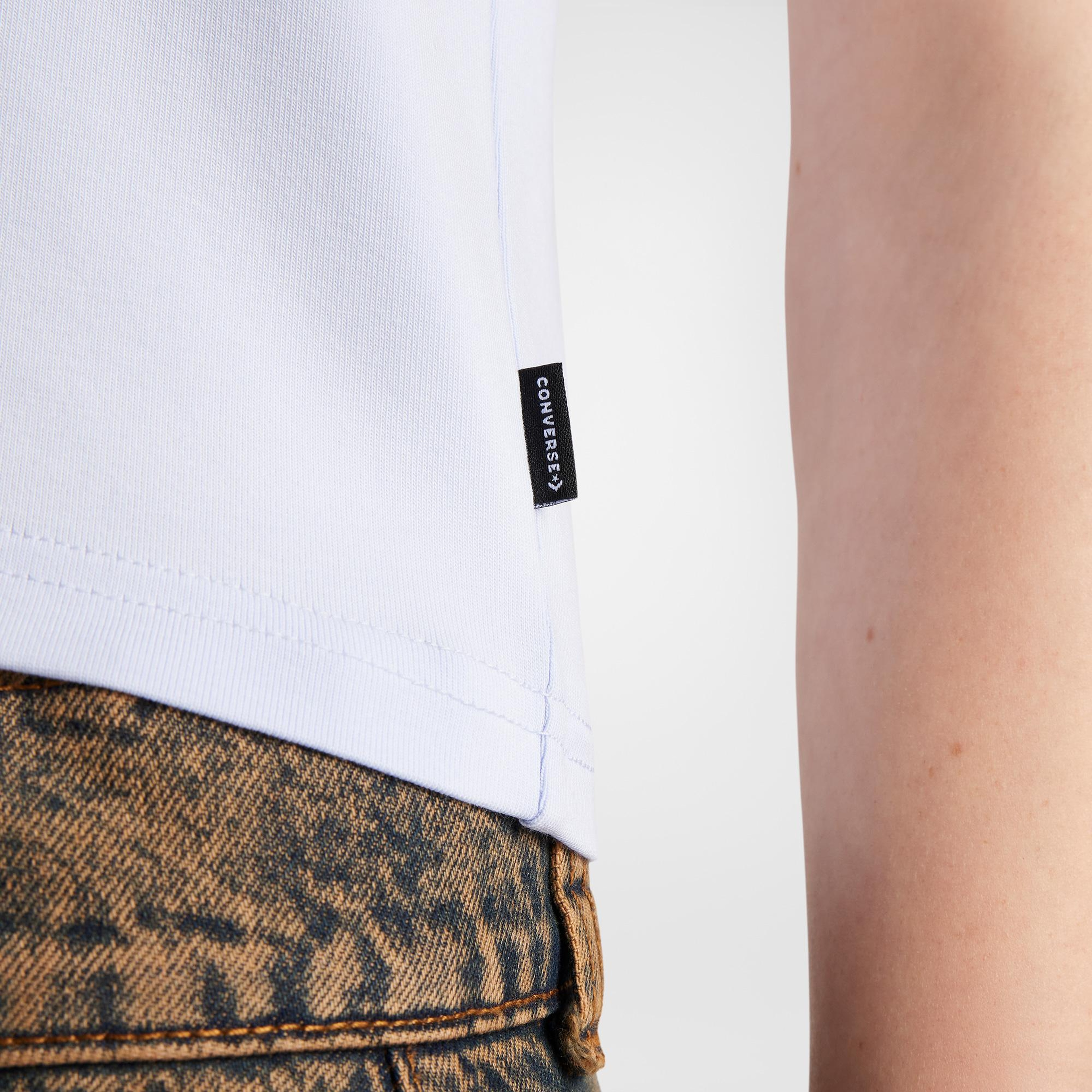 Converse Slim Fit Kadın Lila T-Shirt