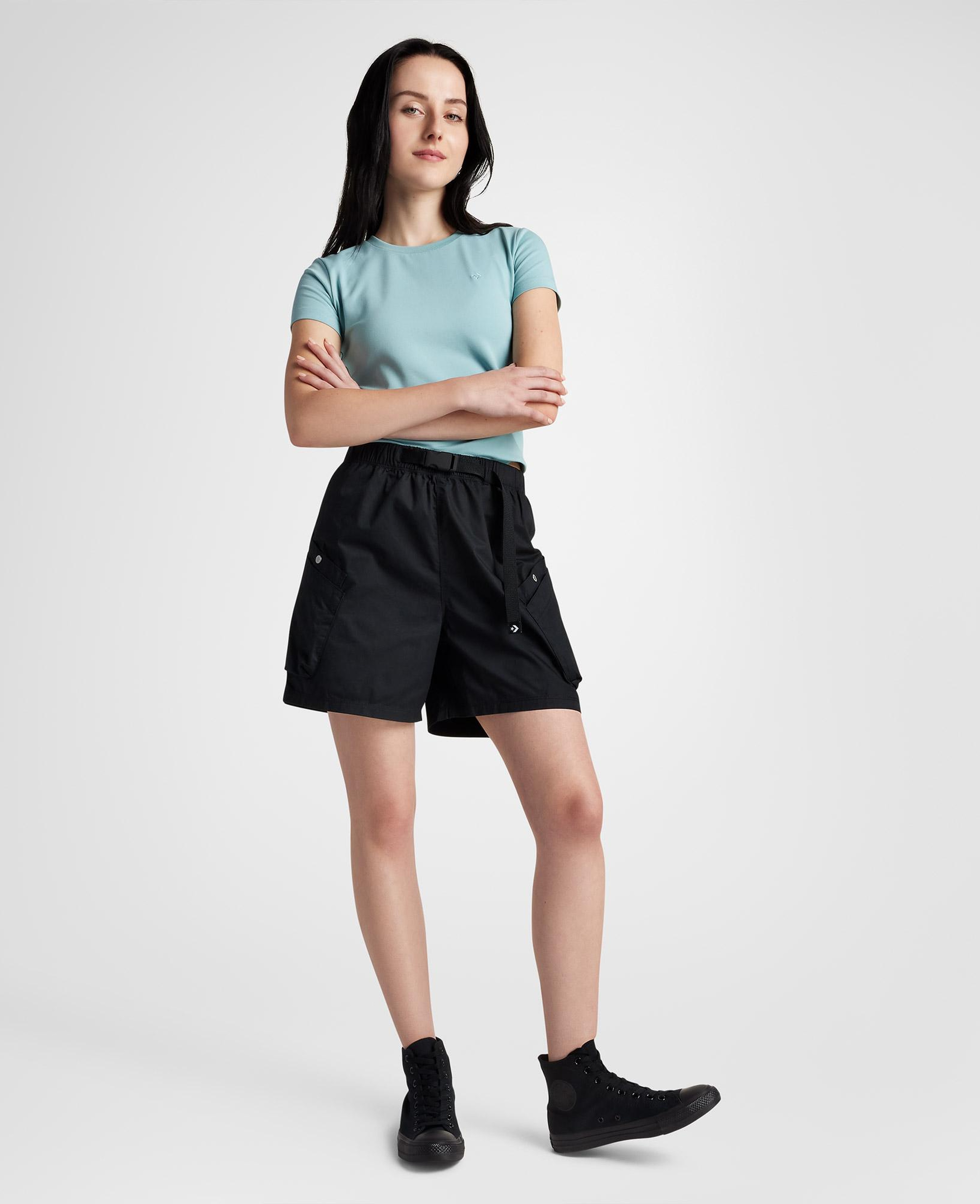 Converse Slim Fit Kadın Açık Mavi T-Shirt