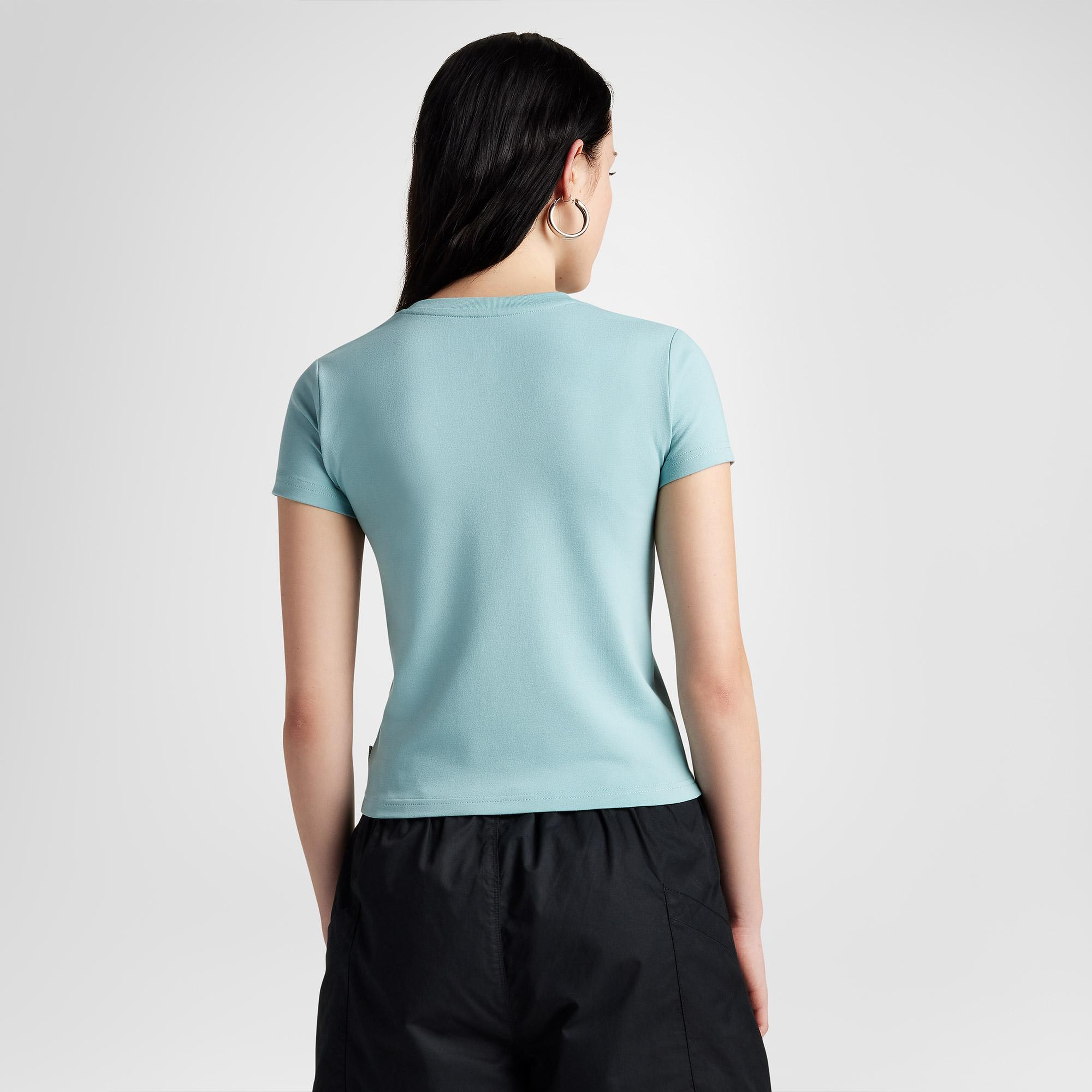 Converse Slim Fit Kadın Açık Mavi T-Shirt