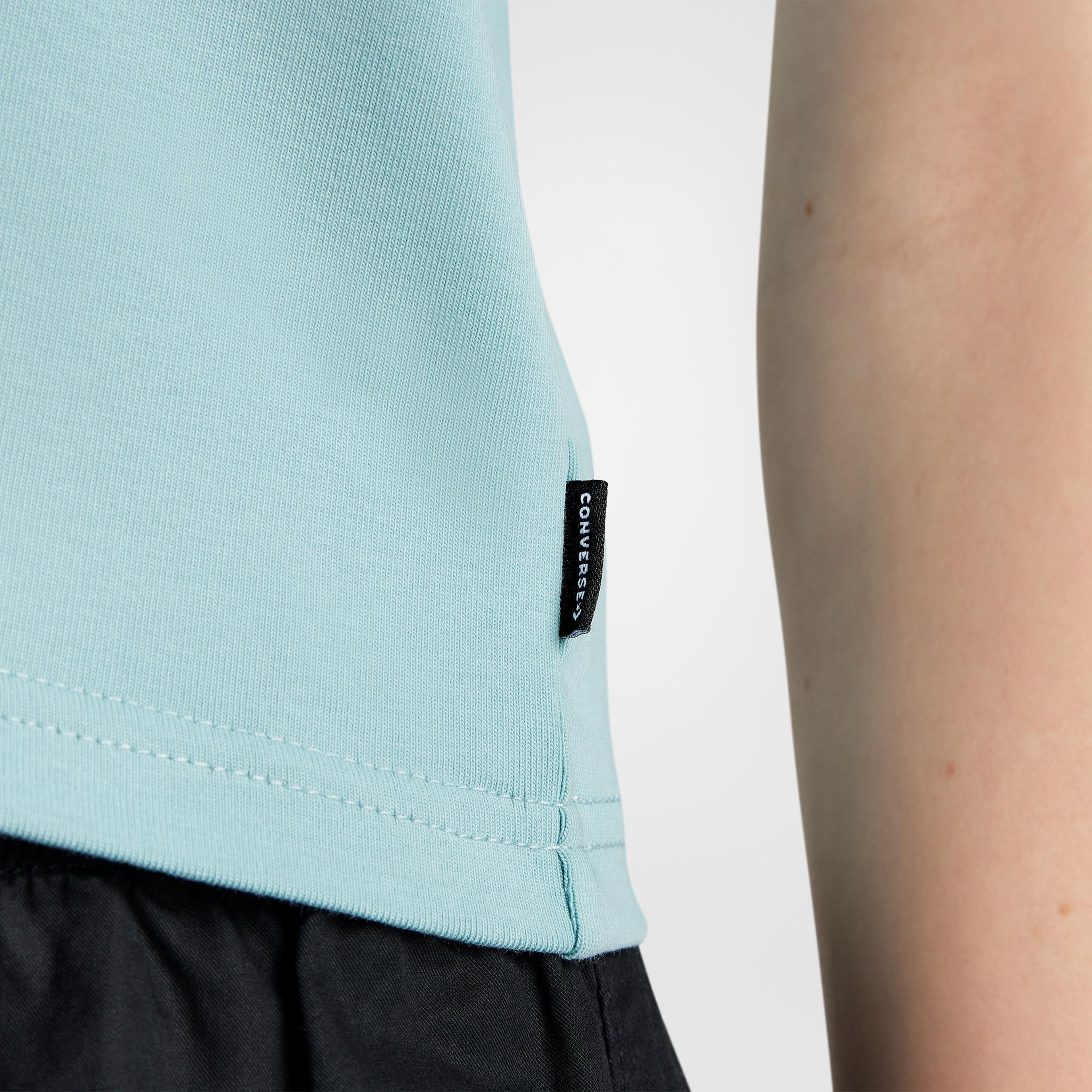 Converse Slim Fit Kadın Açık Mavi T-Shirt