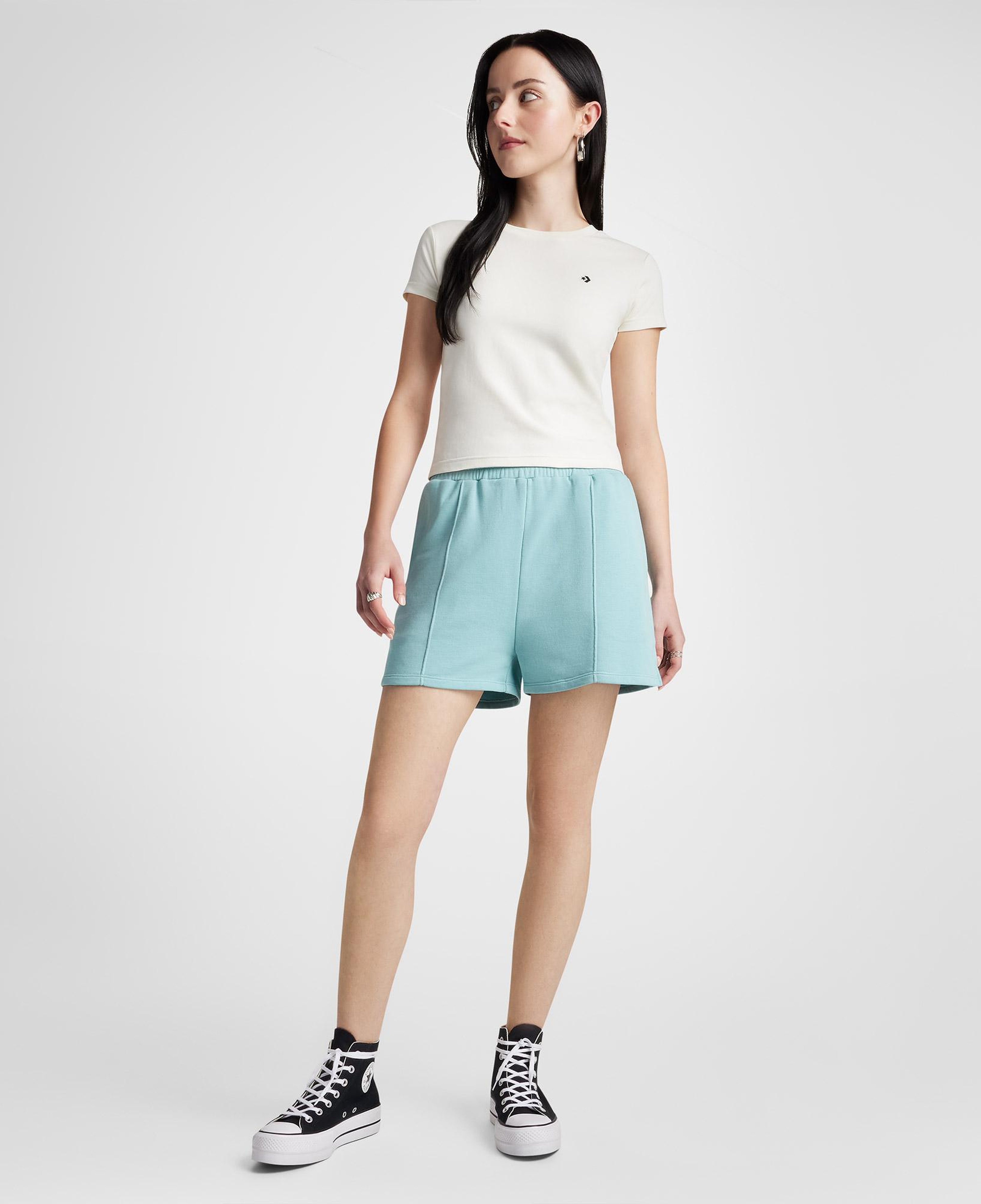 Converse Slim Fit Kadın Beyaz T-Shirt