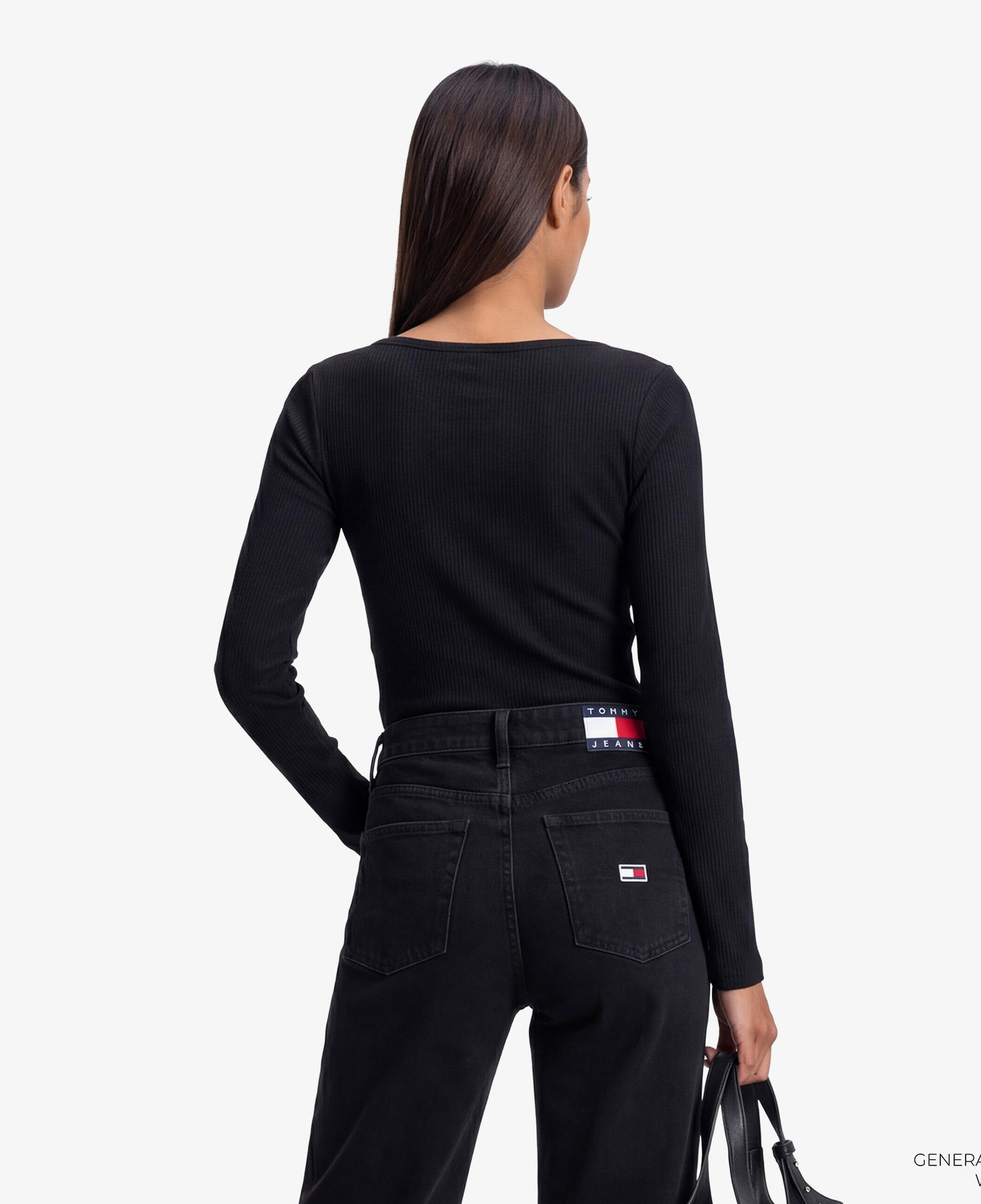 Tommy Hilfiger Kadın Siyah Uzun Kollu T-Shirt