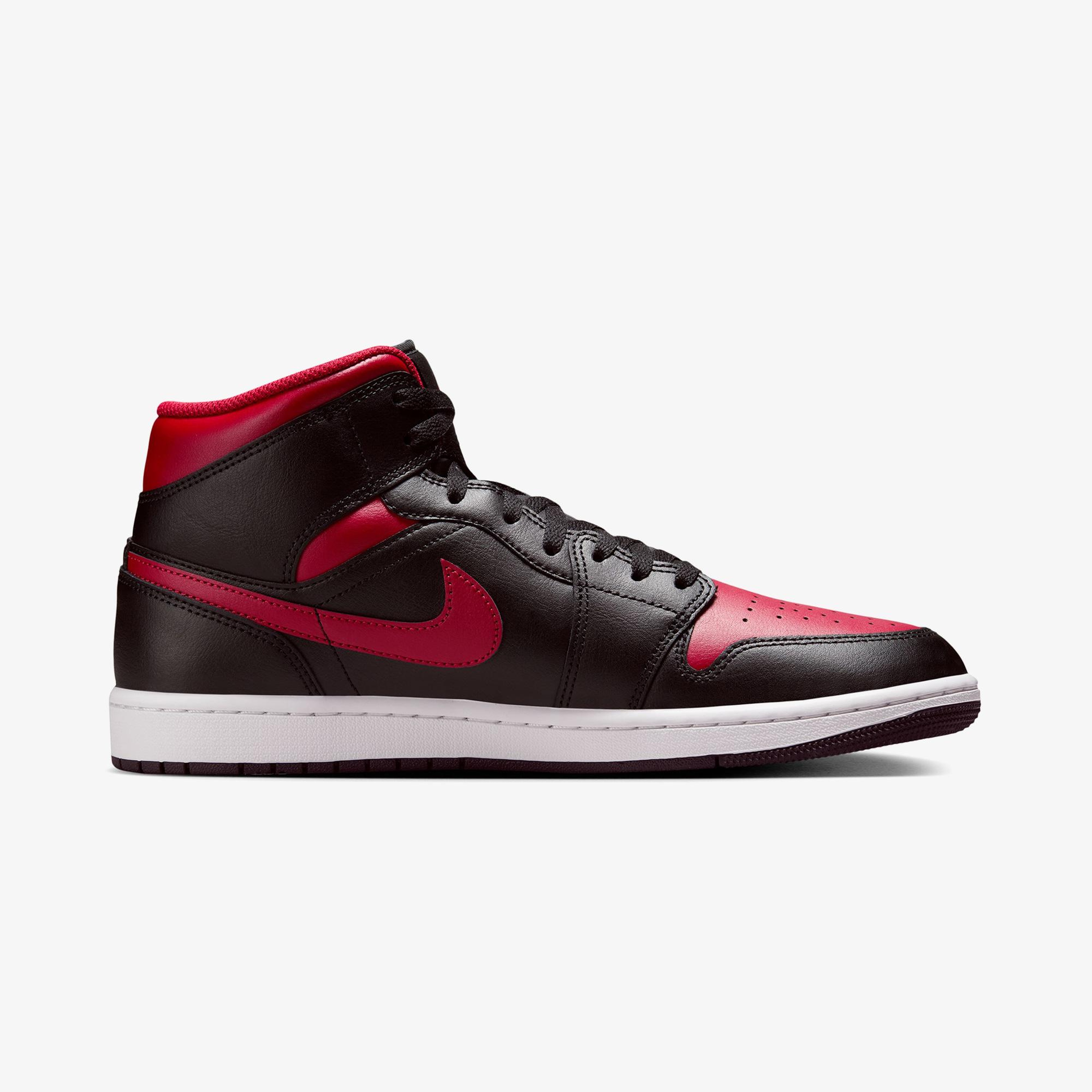 Jordan Air 1 Mid Erkek Siyah Spor Ayakkabı