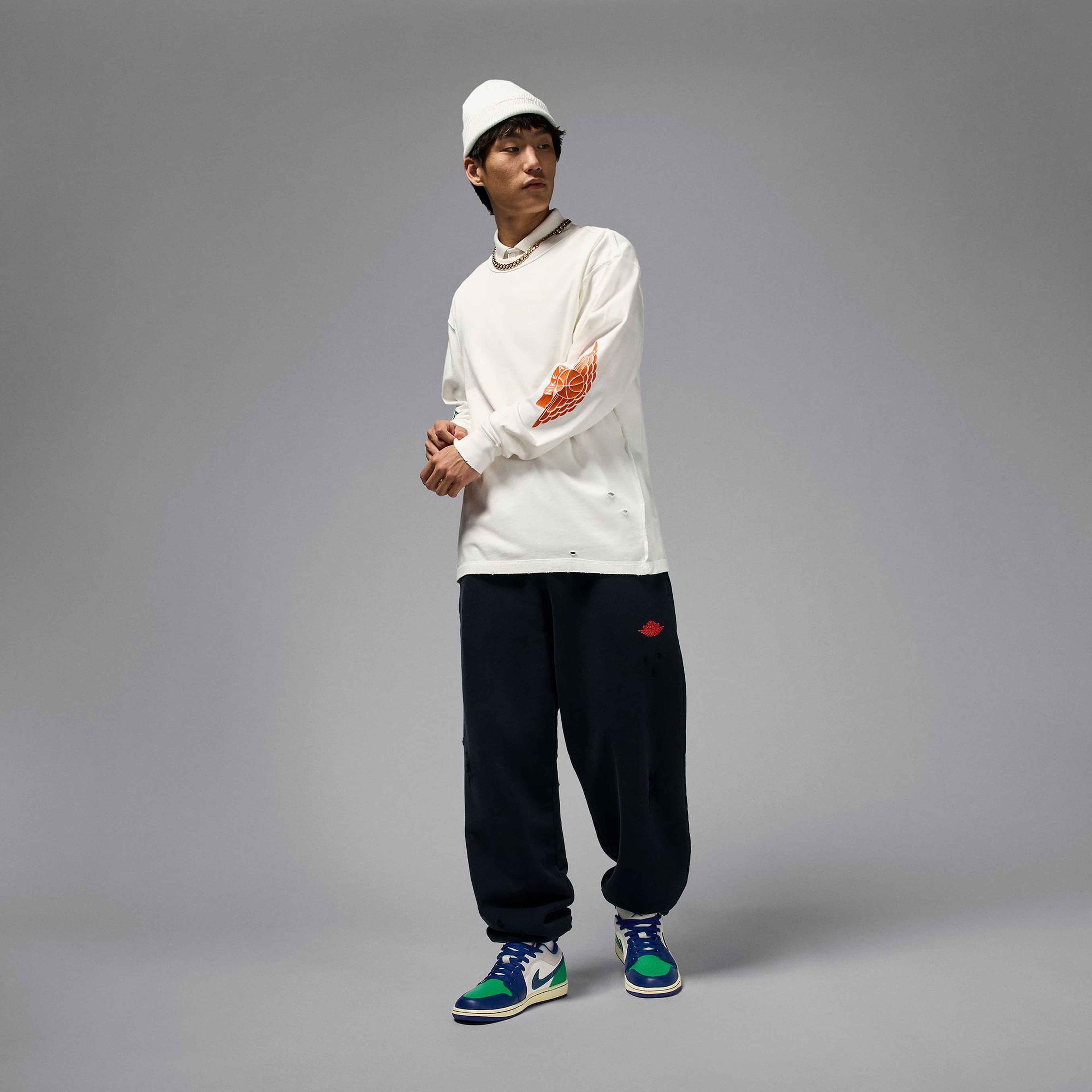 Jordan Air 1 Low Erkek Krem Spor Ayakkabı
