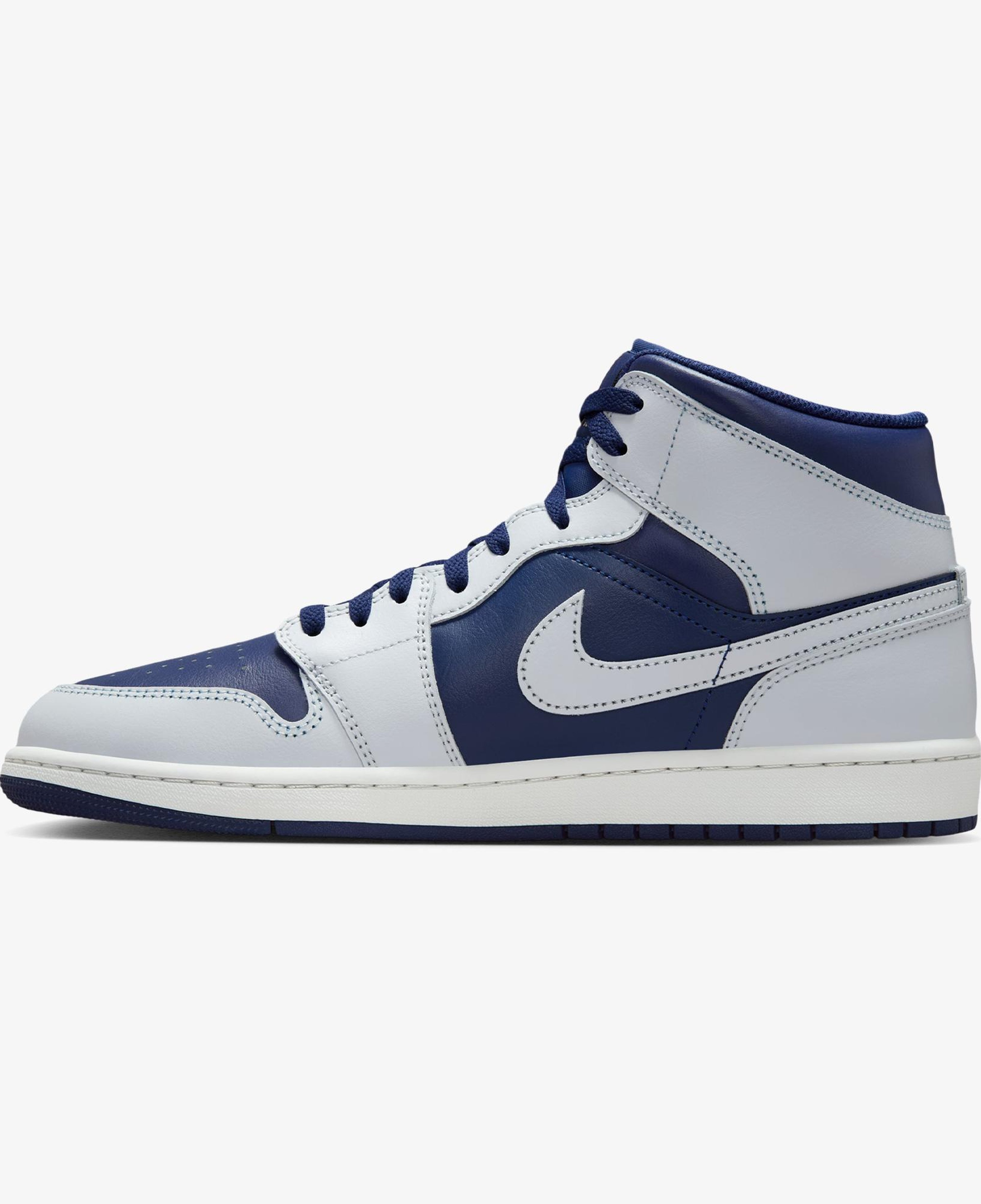 Jordan Air 1 Mid Erkek Mavi Spor Ayakkabı
