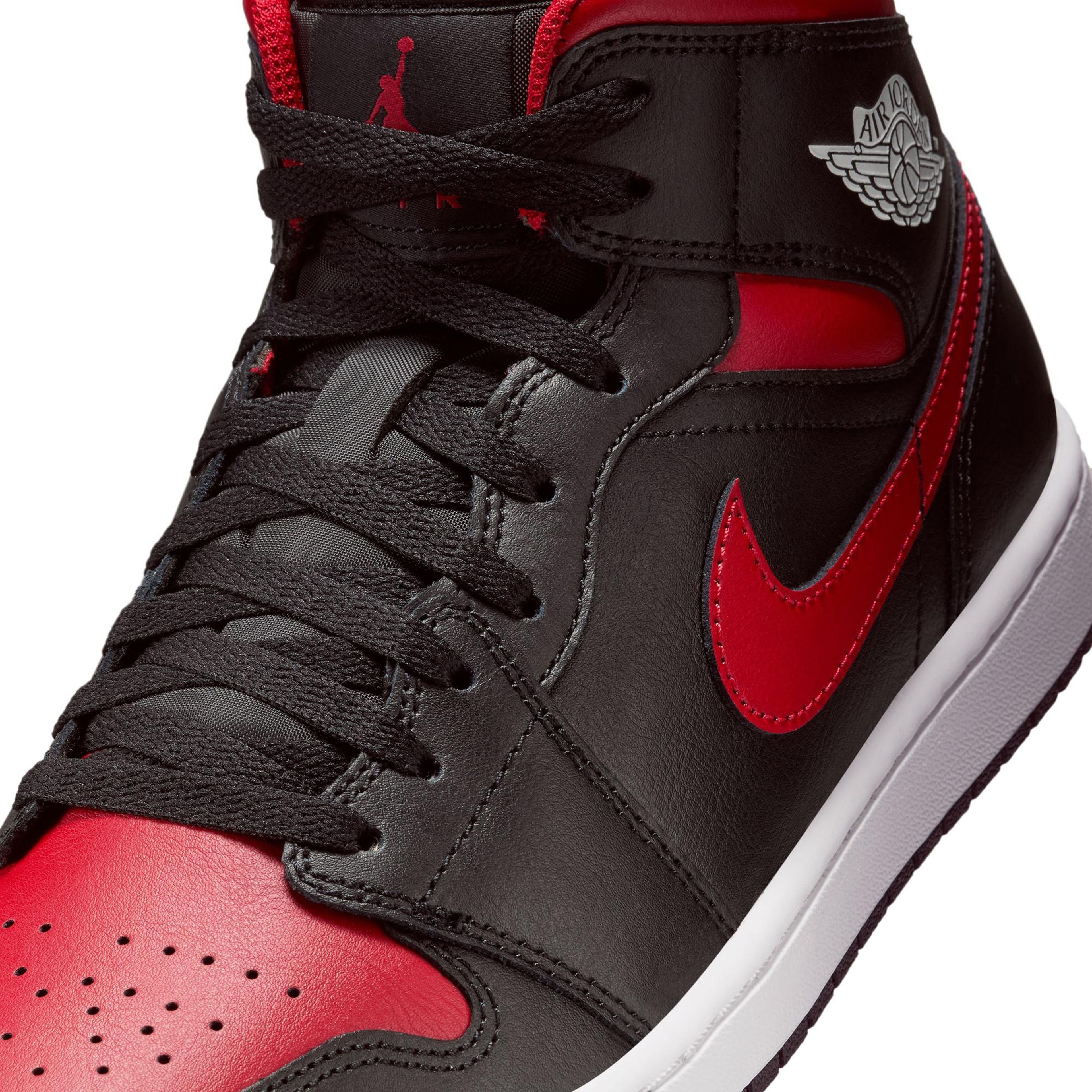 Jordan Air 1 Mid Erkek Siyah Spor Ayakkabı