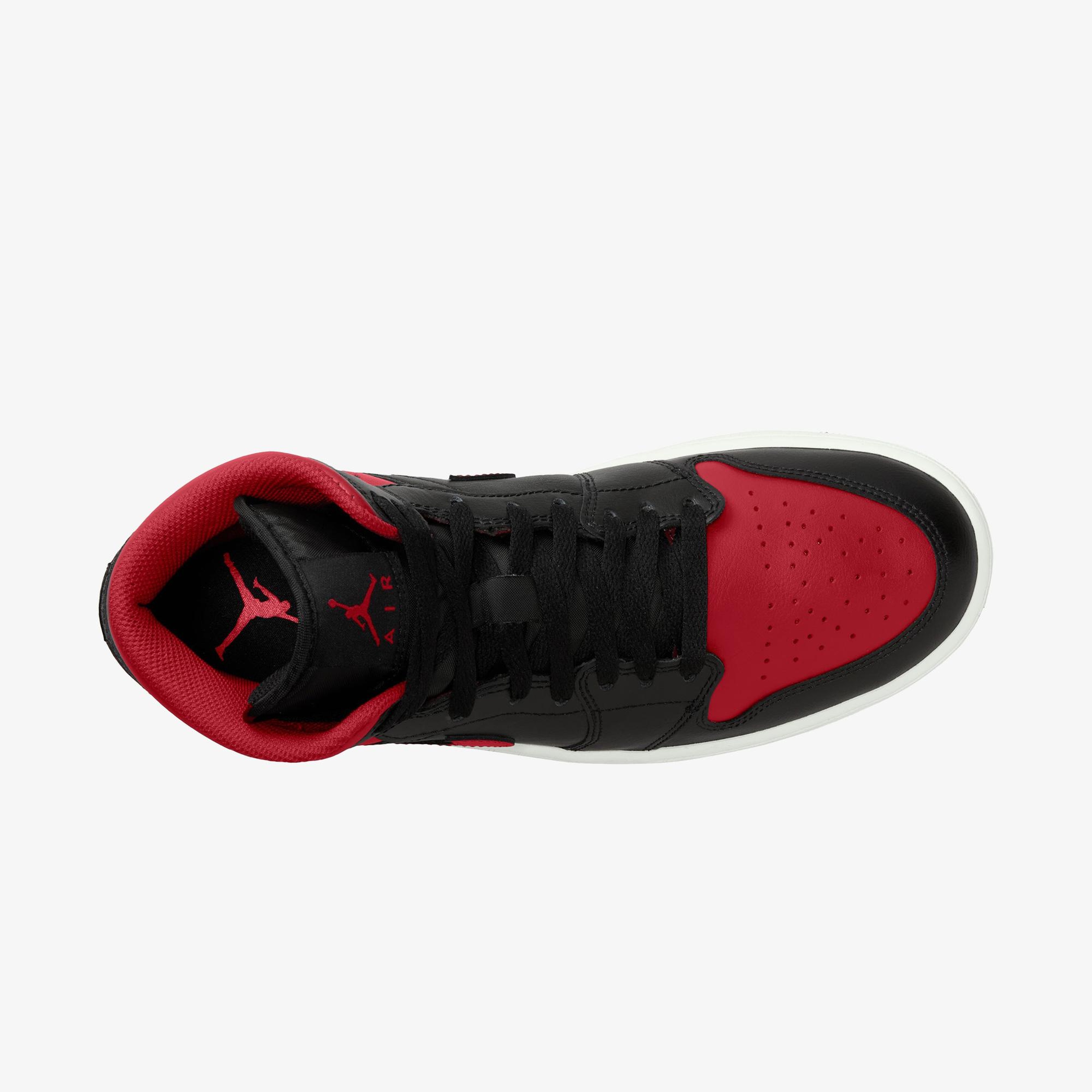 Jordan Air 1 Mid Erkek Siyah Spor Ayakkabı