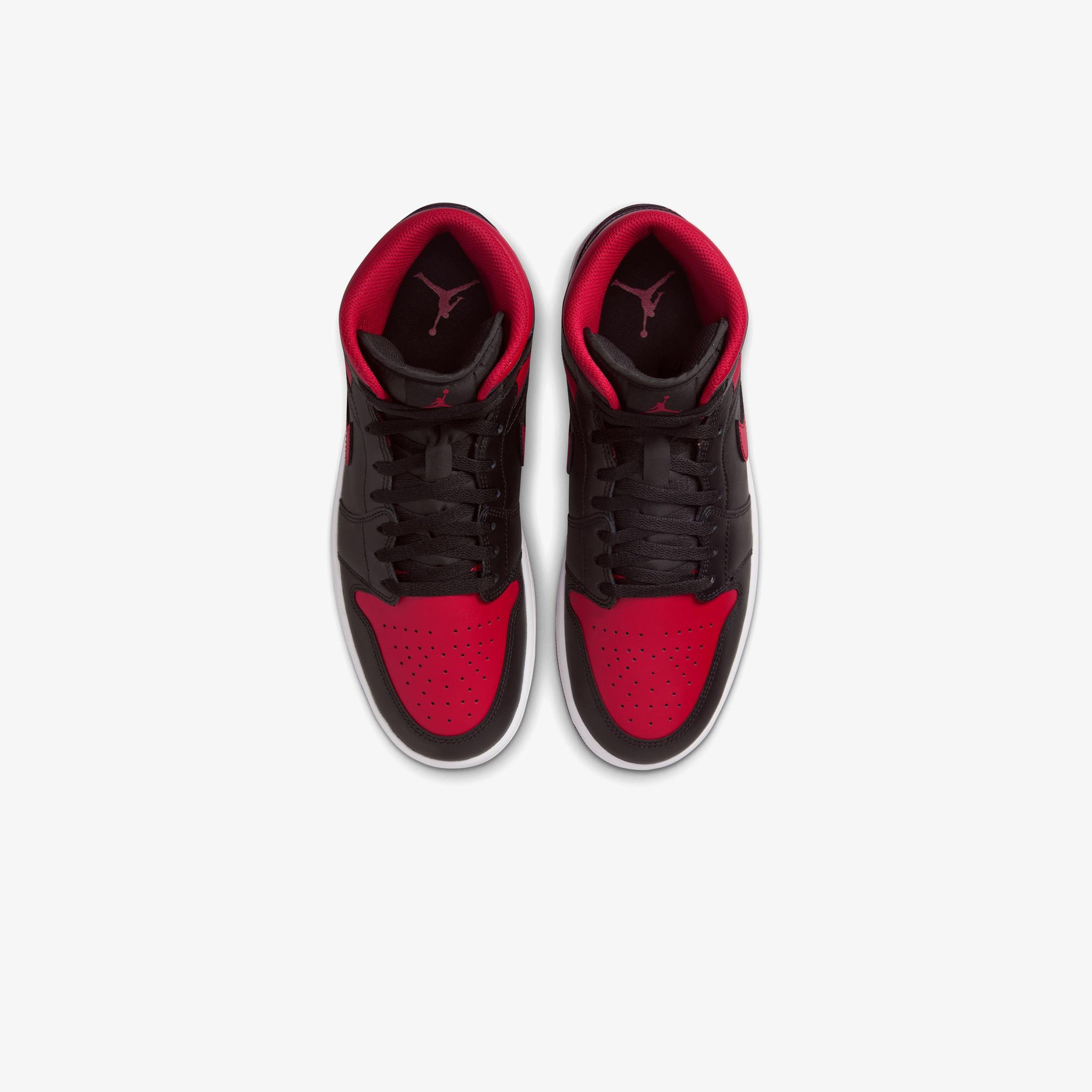 Jordan Air 1 Mid Erkek Siyah Spor Ayakkabı