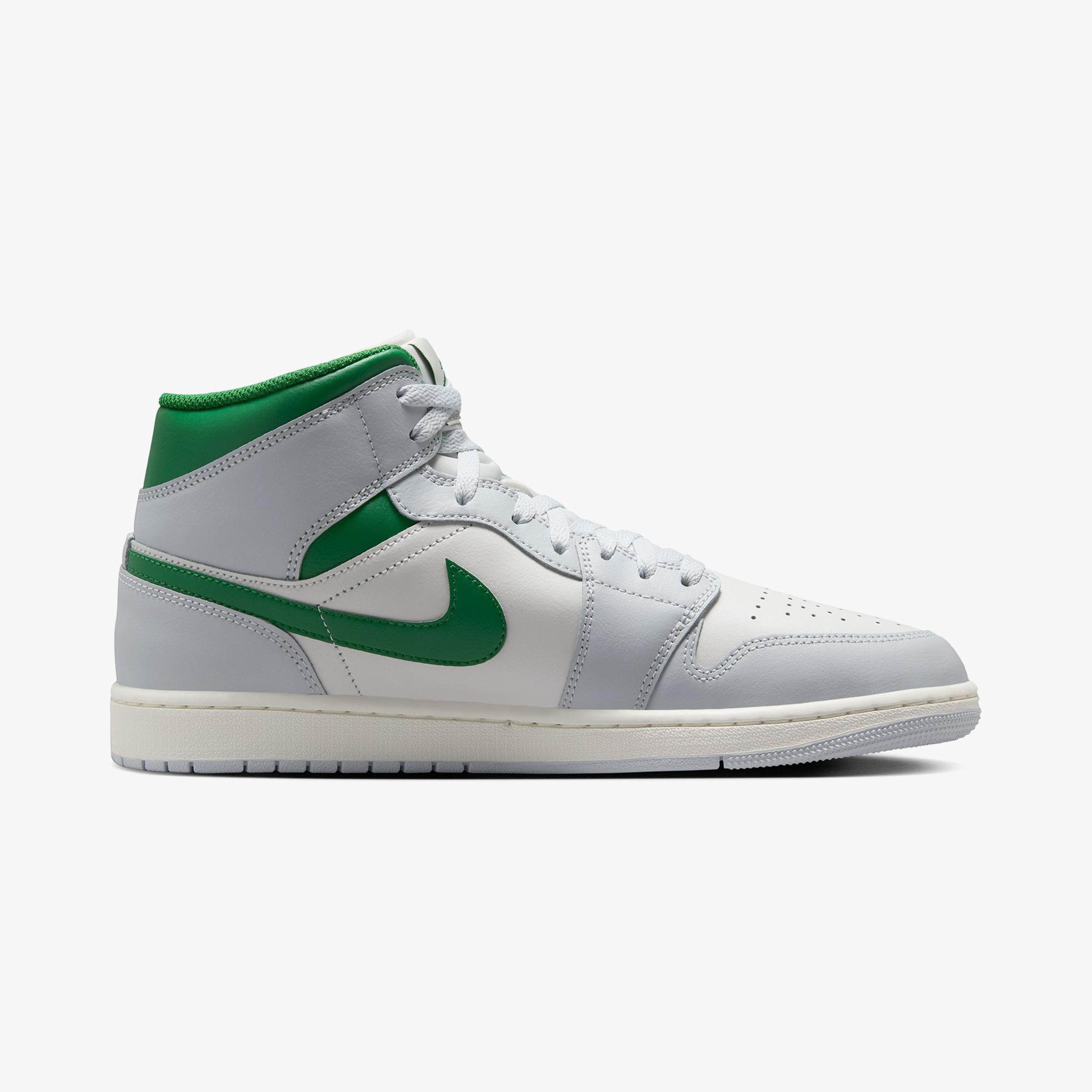 Jordan Air 1 Mid Erkek Beyaz Spor Ayakkabı