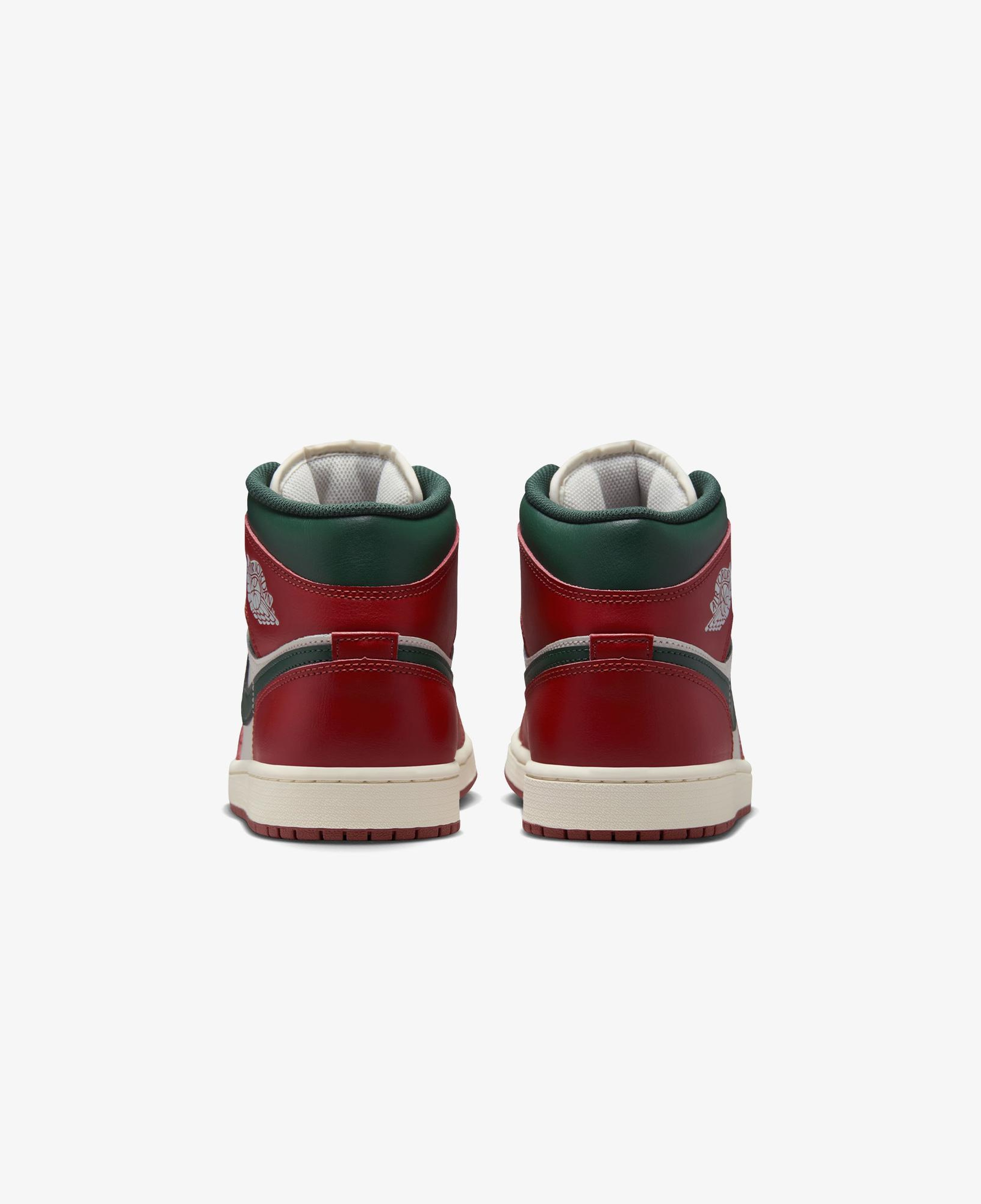 Jordan Air 1 Mid Erkek Kırmızı Spor Ayakkabı
