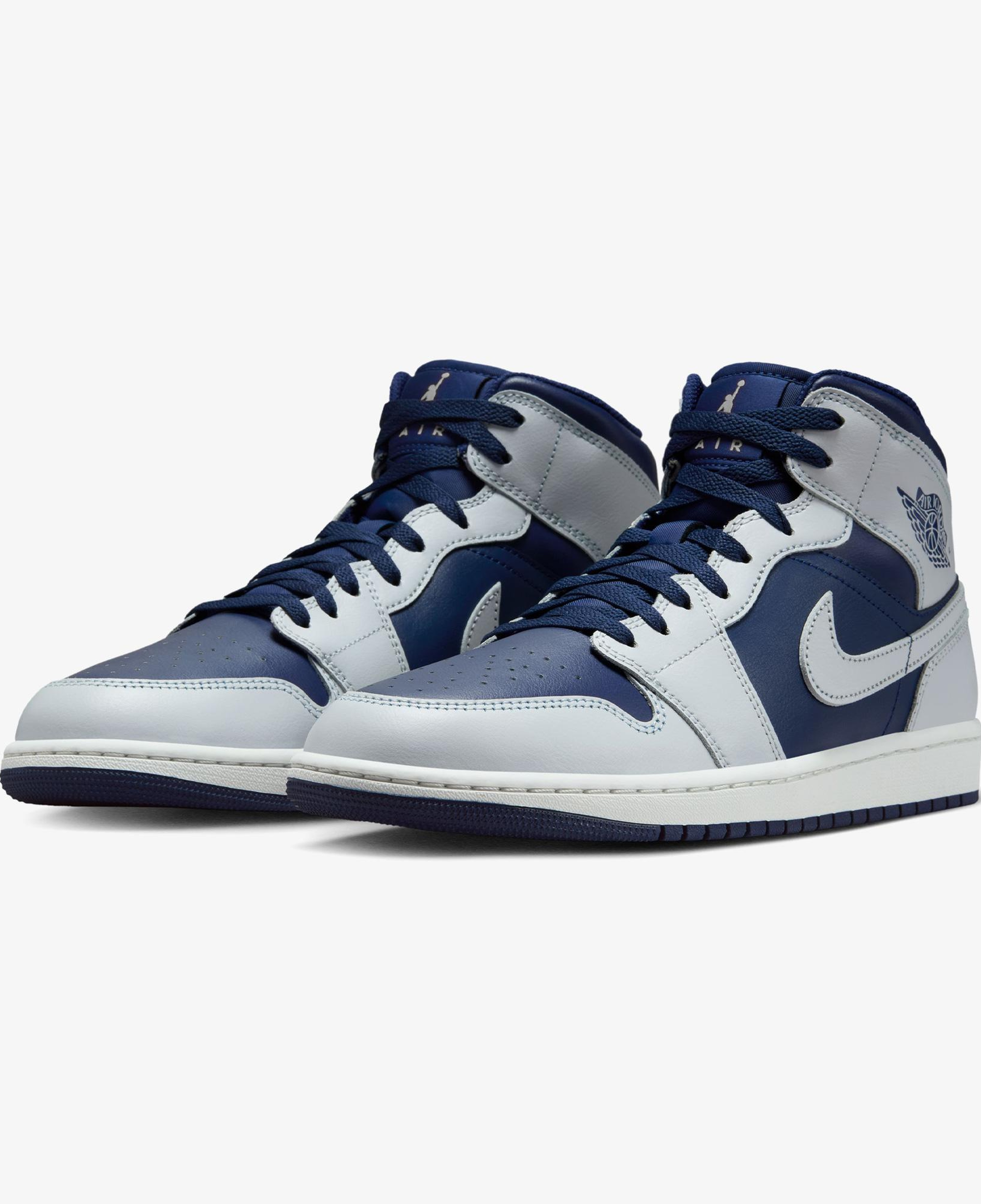 Jordan Air 1 Mid Erkek Mavi Spor Ayakkabı