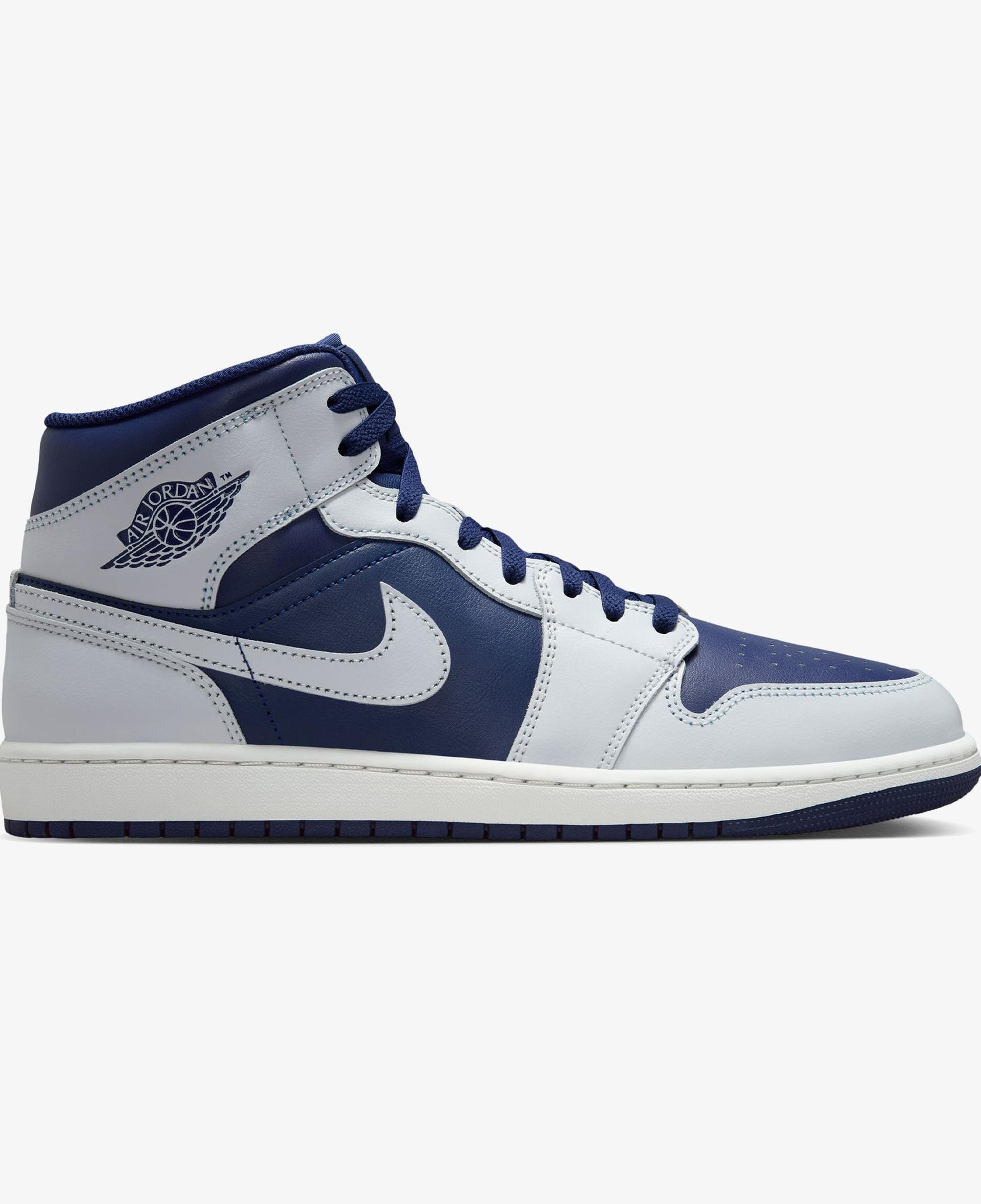 Jordan Air 1 Mid Erkek Mavi Spor Ayakkabı