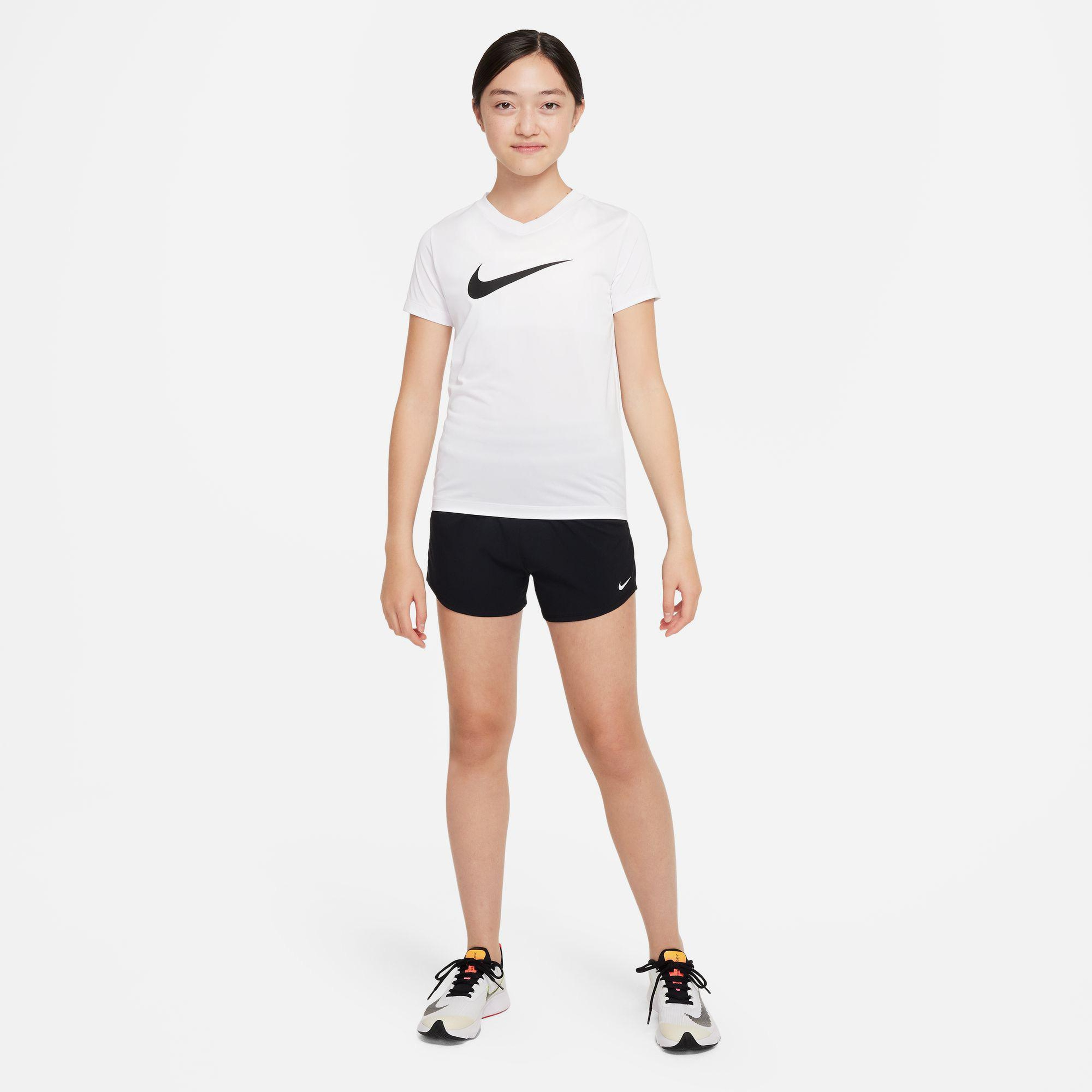 Nike Dri-Fit One Woven High Rise Çocuk Siyah Şort