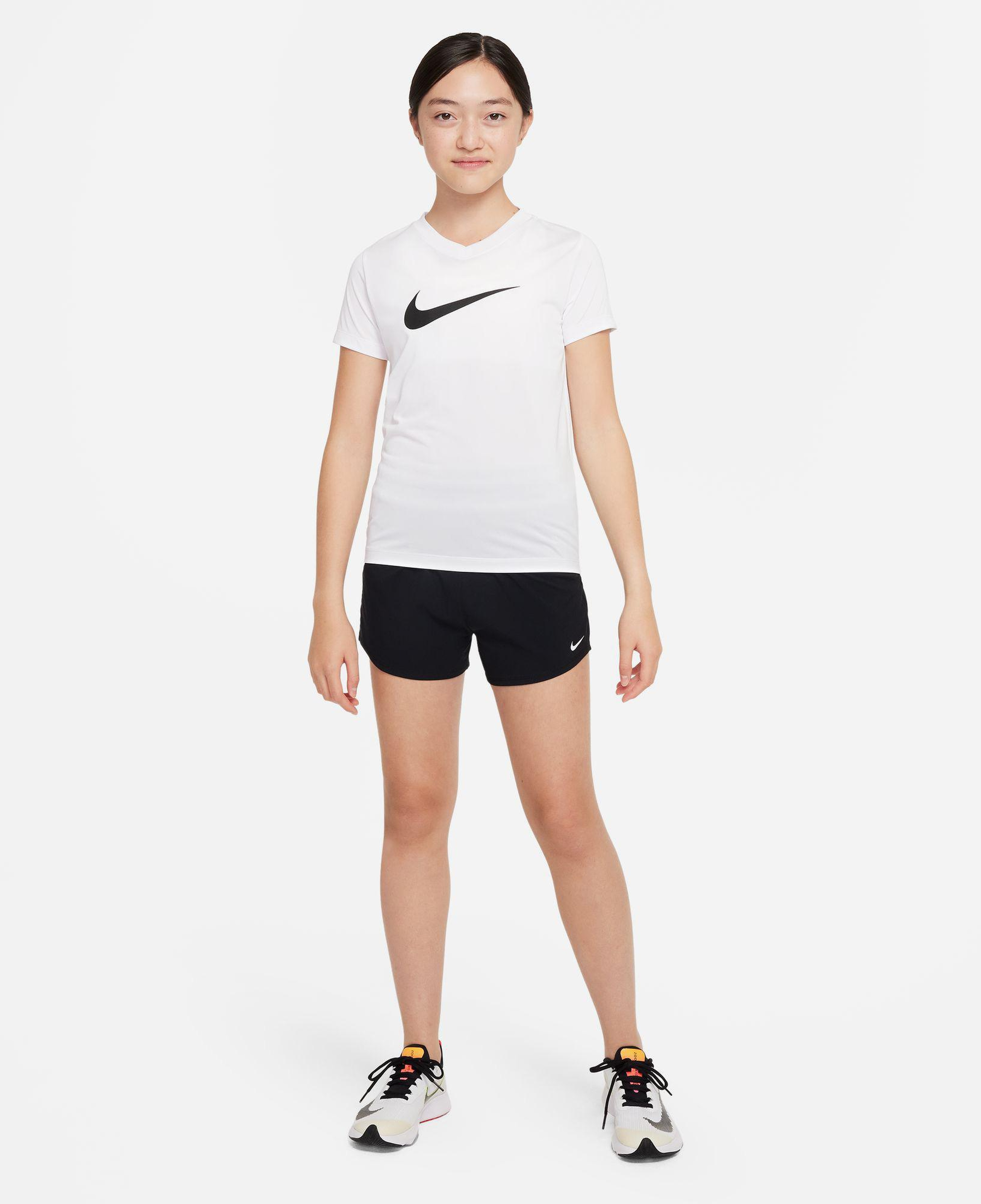Nike Dri-Fit One Woven High Rise Çocuk Siyah Şort