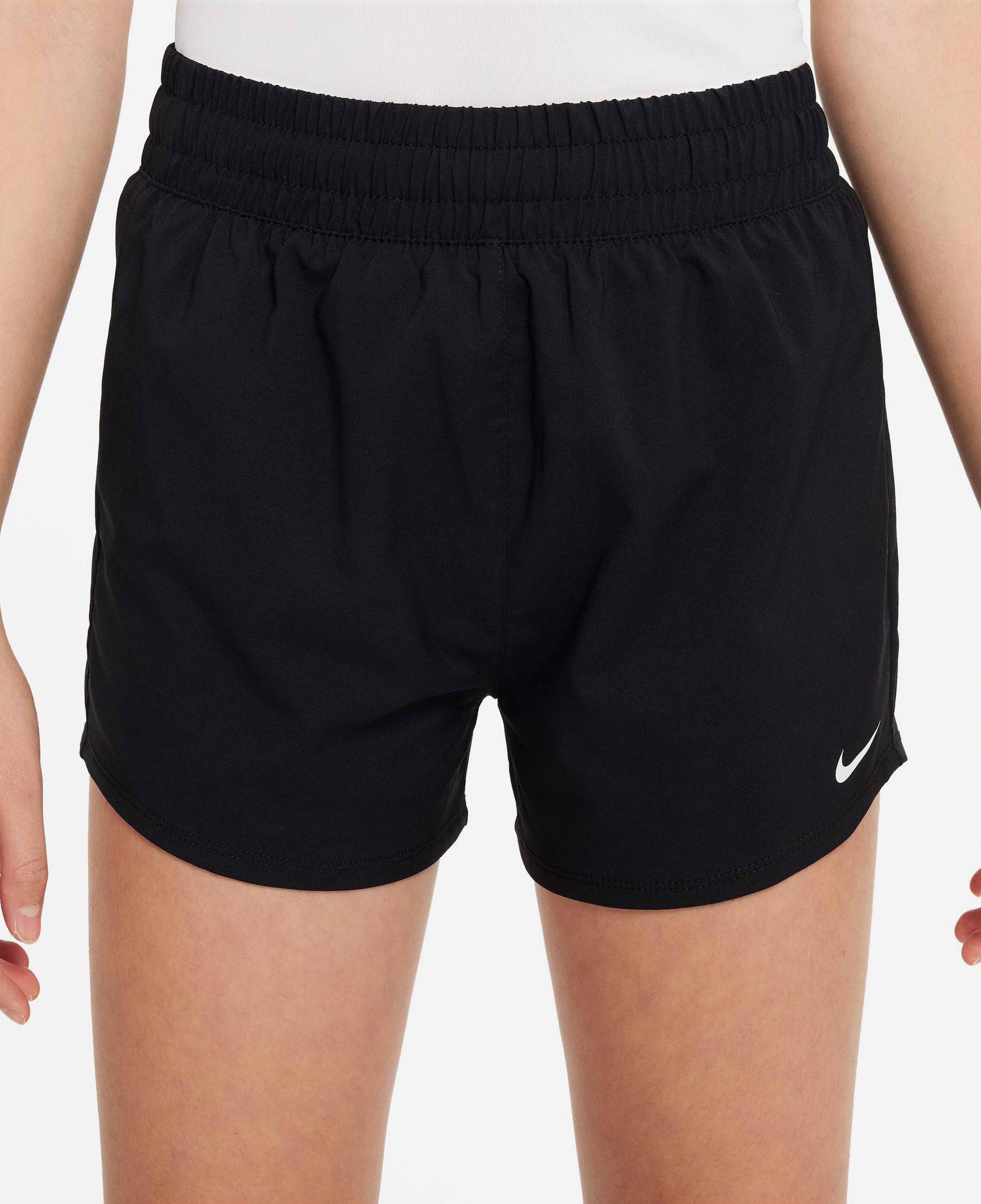 Nike Dri-Fit One Woven High Rise Çocuk Siyah Şort