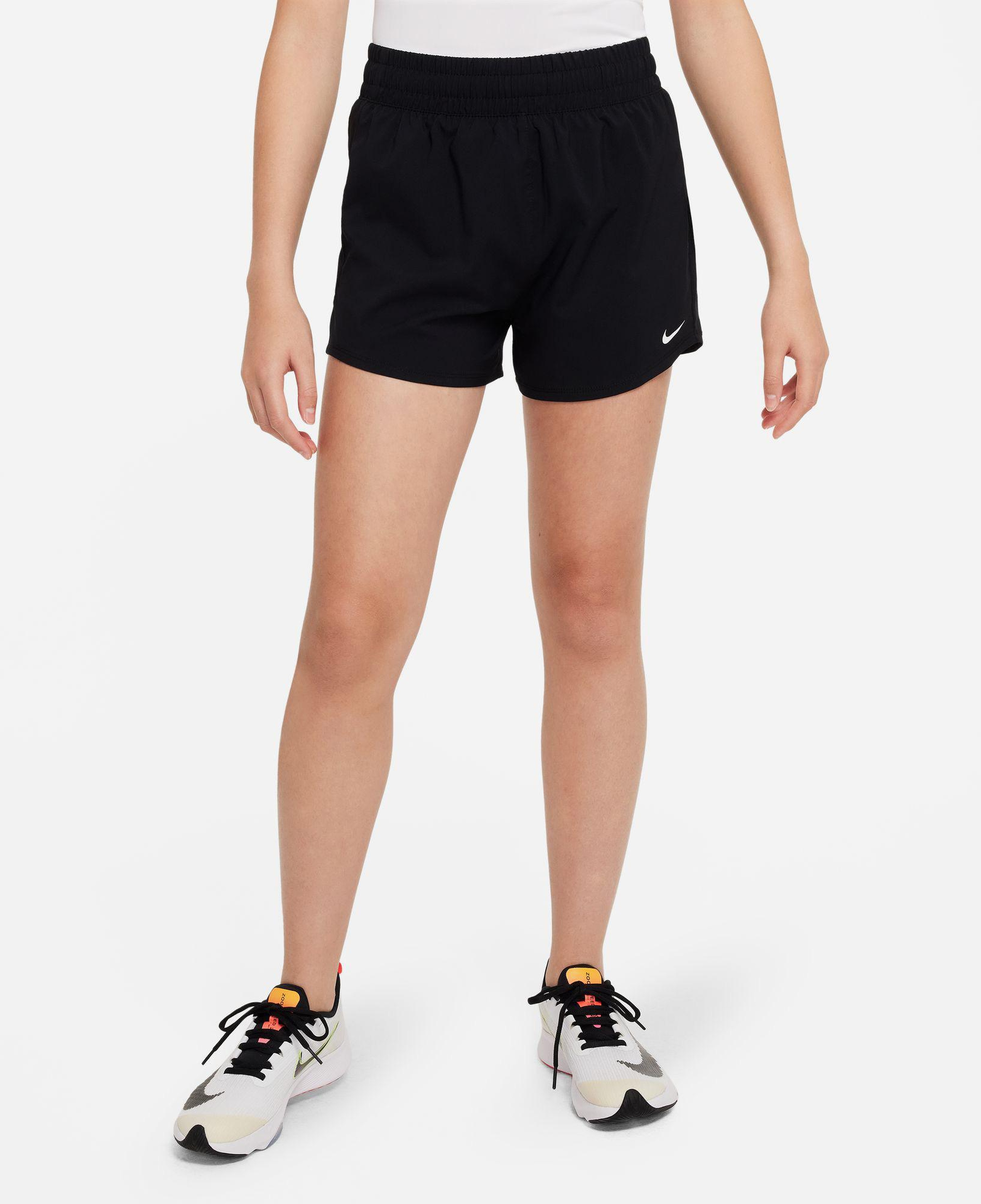 Nike Dri-Fit One Woven High Rise Çocuk Siyah Şort