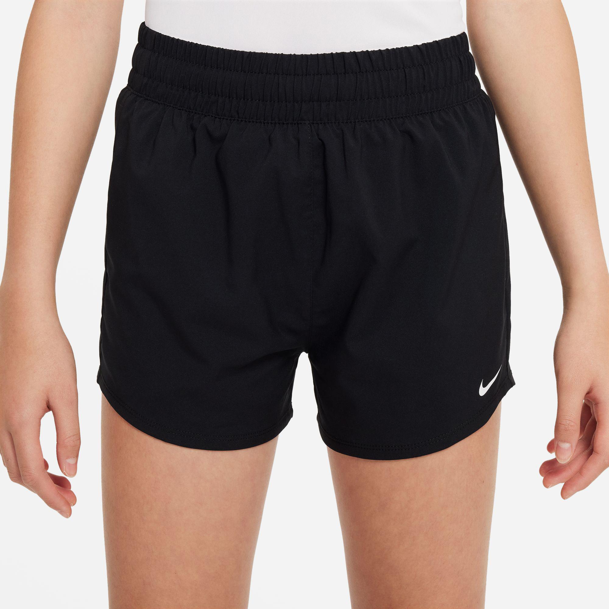Nike Dri-Fit One Woven High Rise Çocuk Siyah Şort