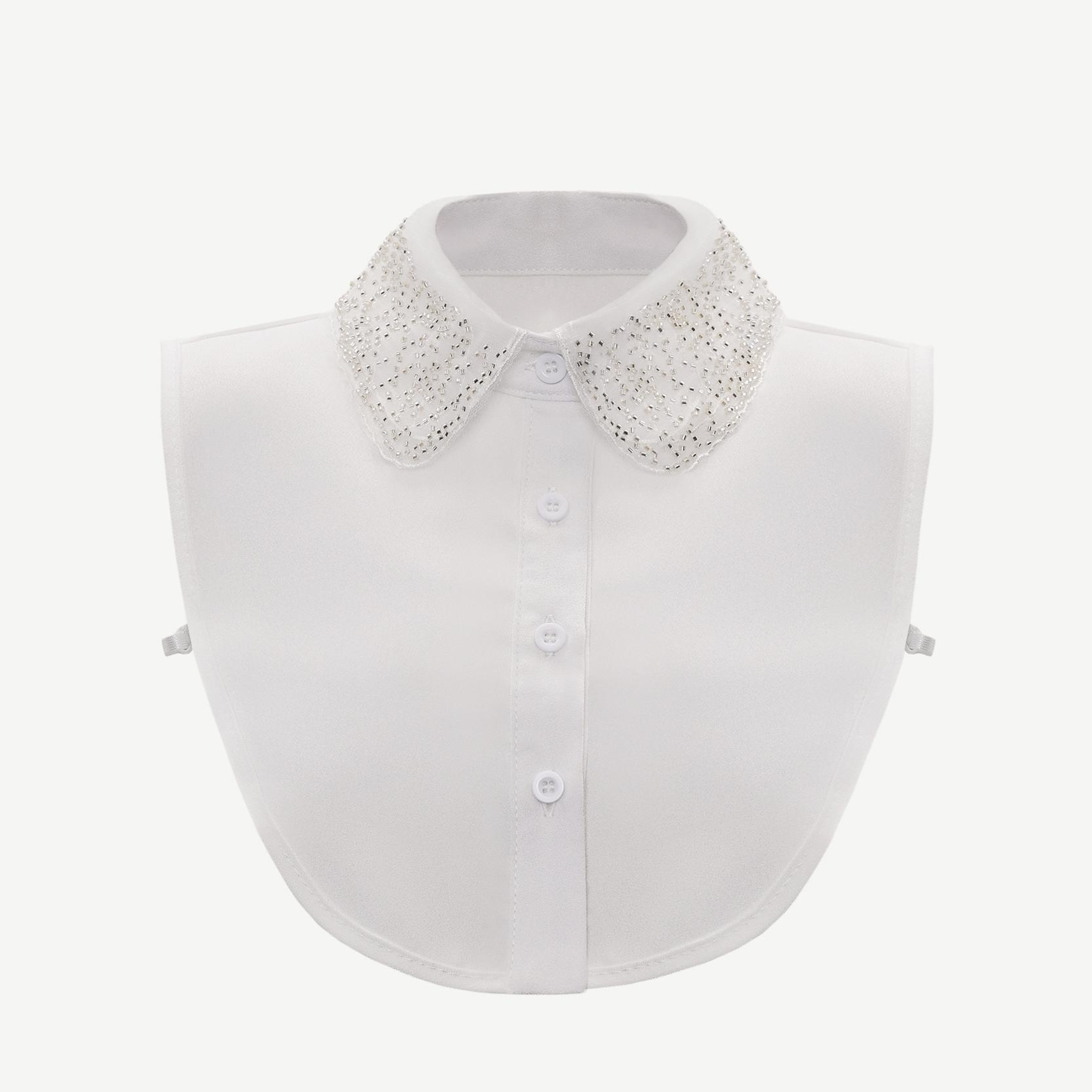 YARGICI İşleme Detaylı Yarım Gömlek Yakası