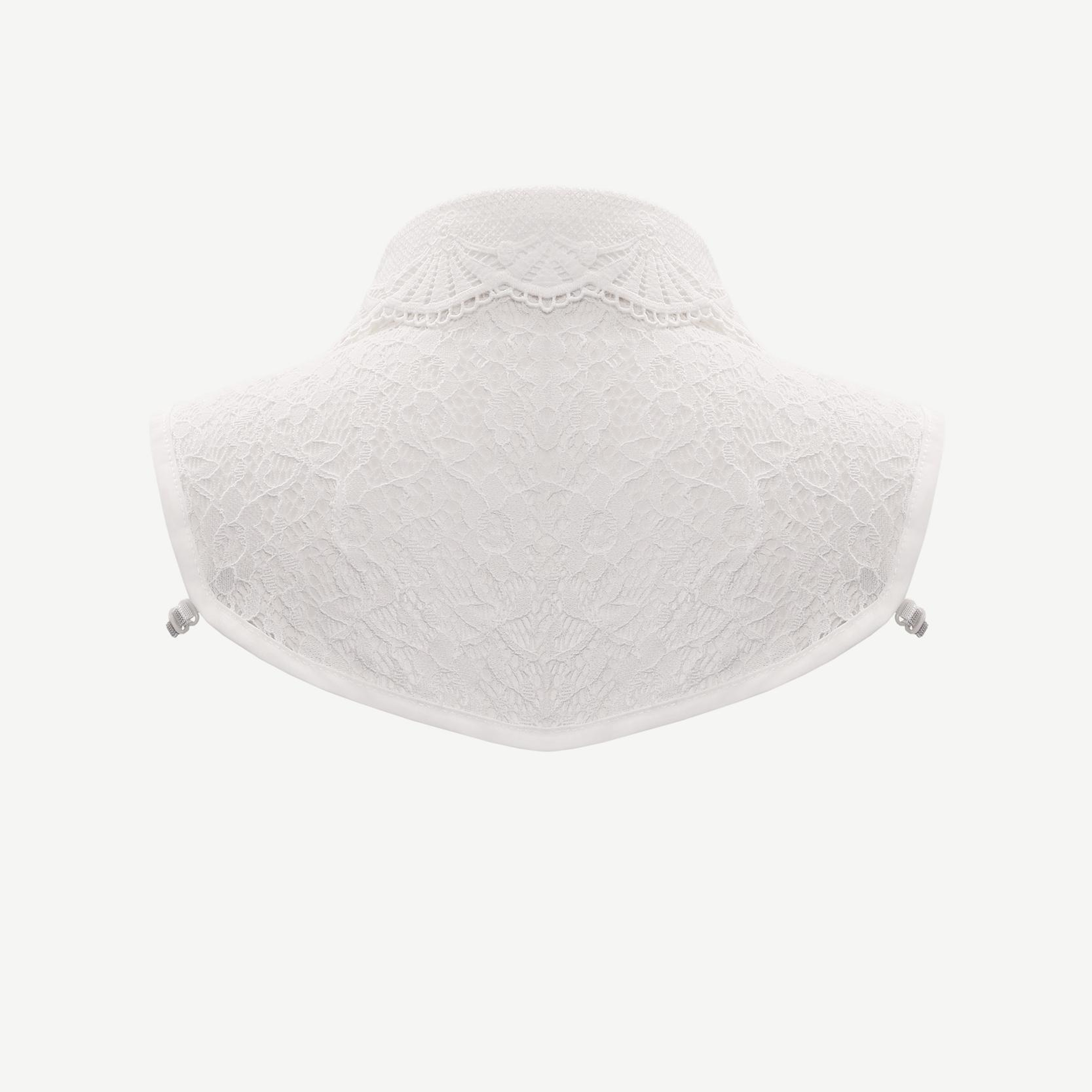 YARGICI Dantel Tül Yarım Gömlek Yakası