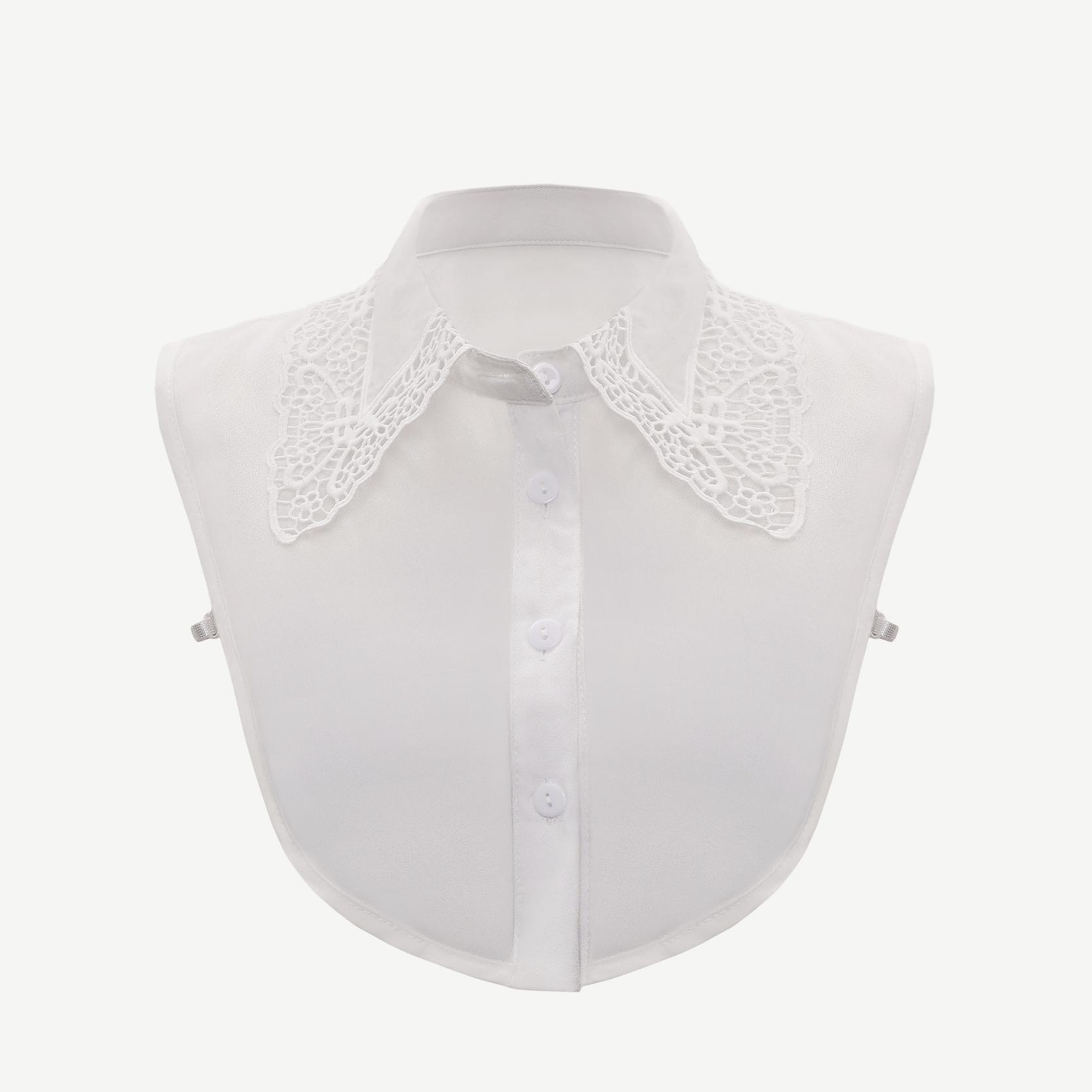 YARGICI Dantel Detaylı Yarım Gömlek Yakası