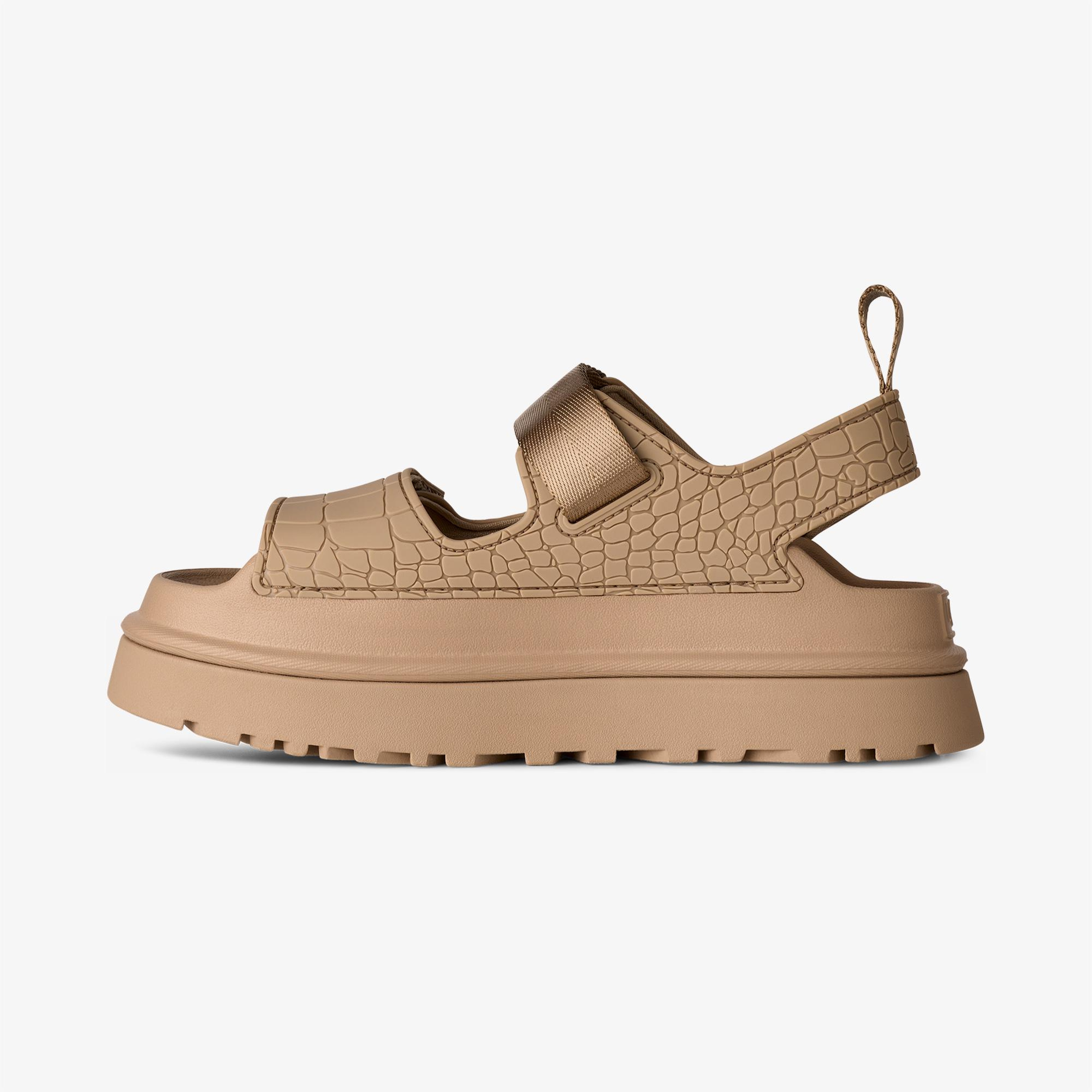 UGG Goldenglow Embossed Kadın Kum Beji Sandalet