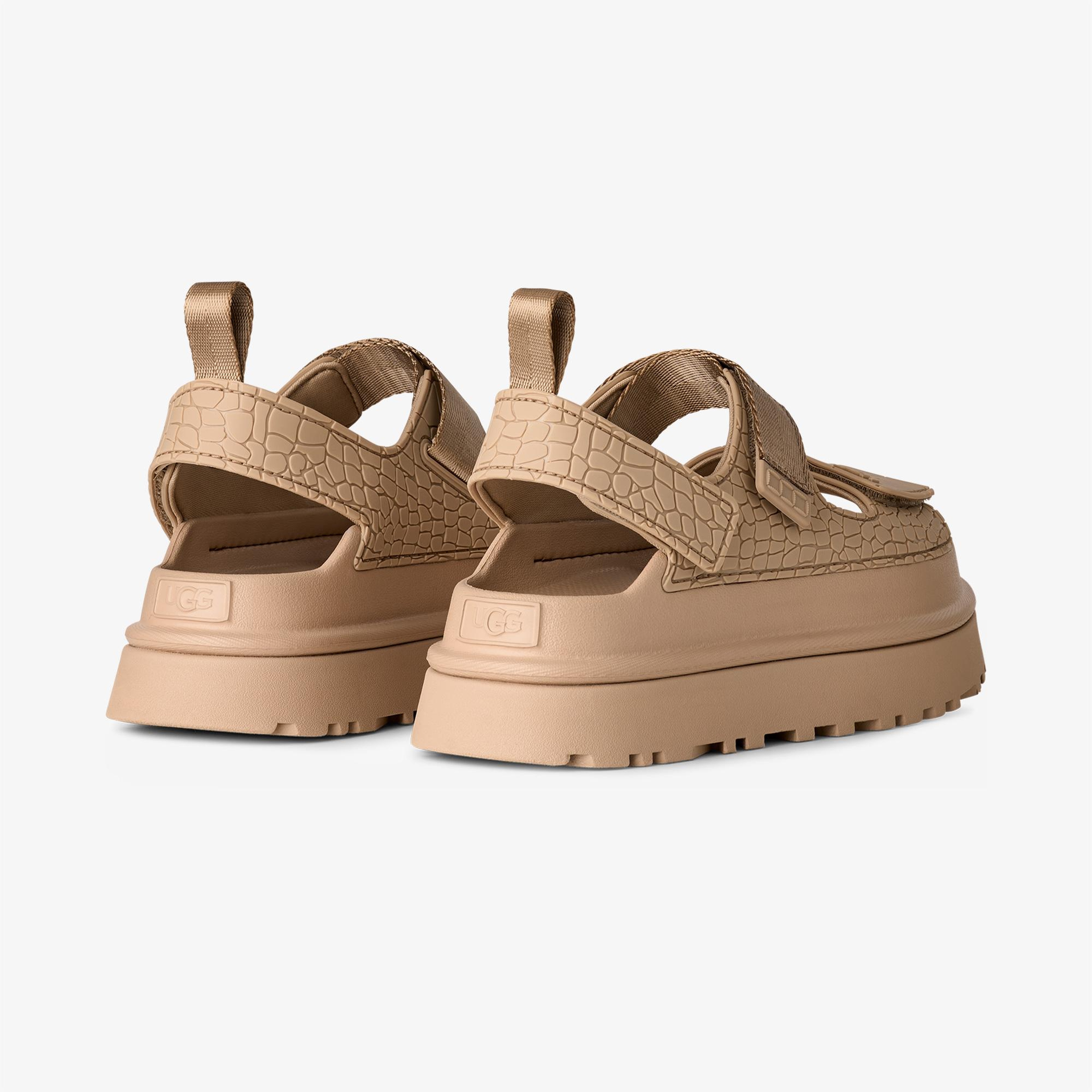 UGG Goldenglow Embossed Kadın Kum Beji Sandalet