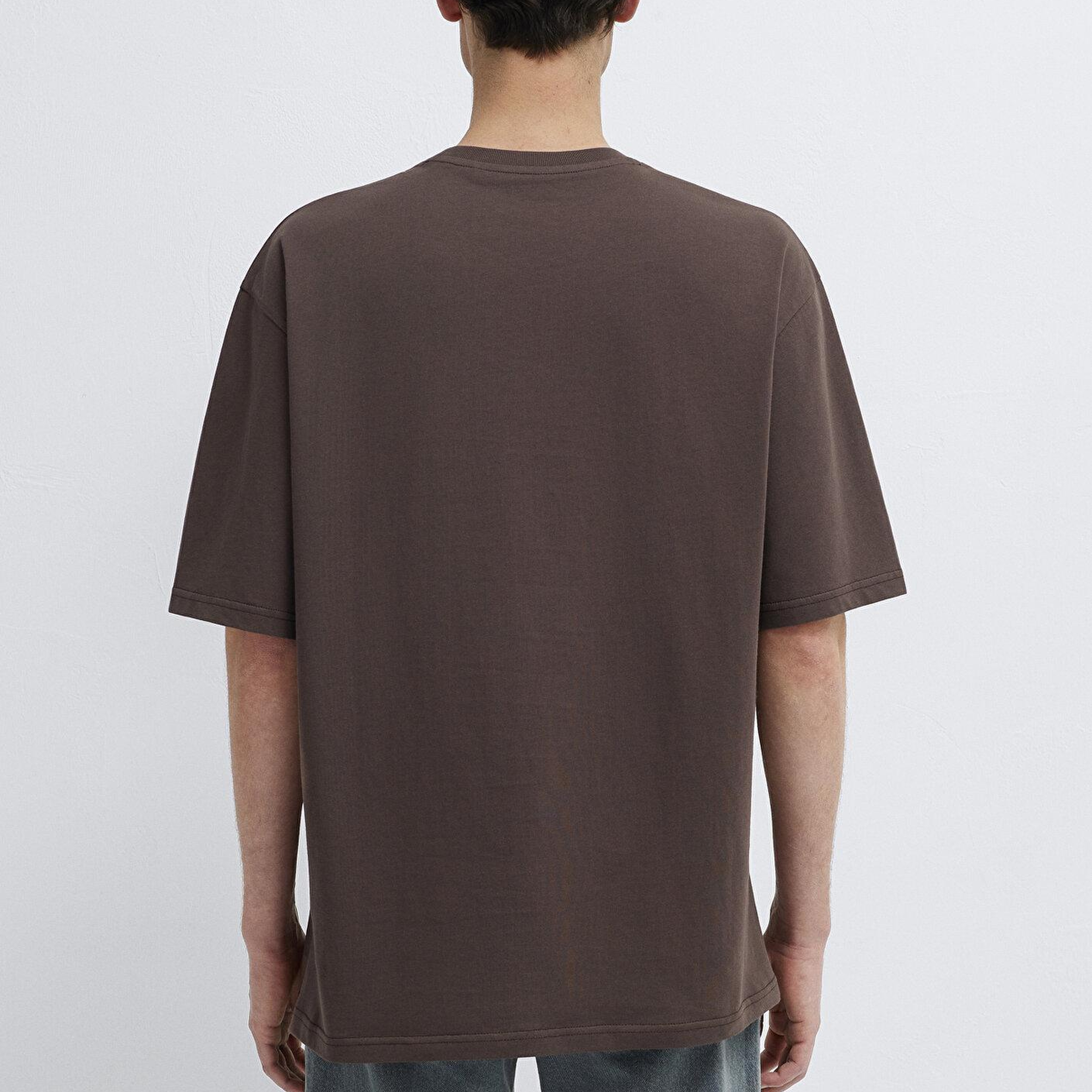 Mavi Mavi Jeans Baskılı Kahverengi Tişört Relaxed Fit / Rahat Kesim 0613347-71603