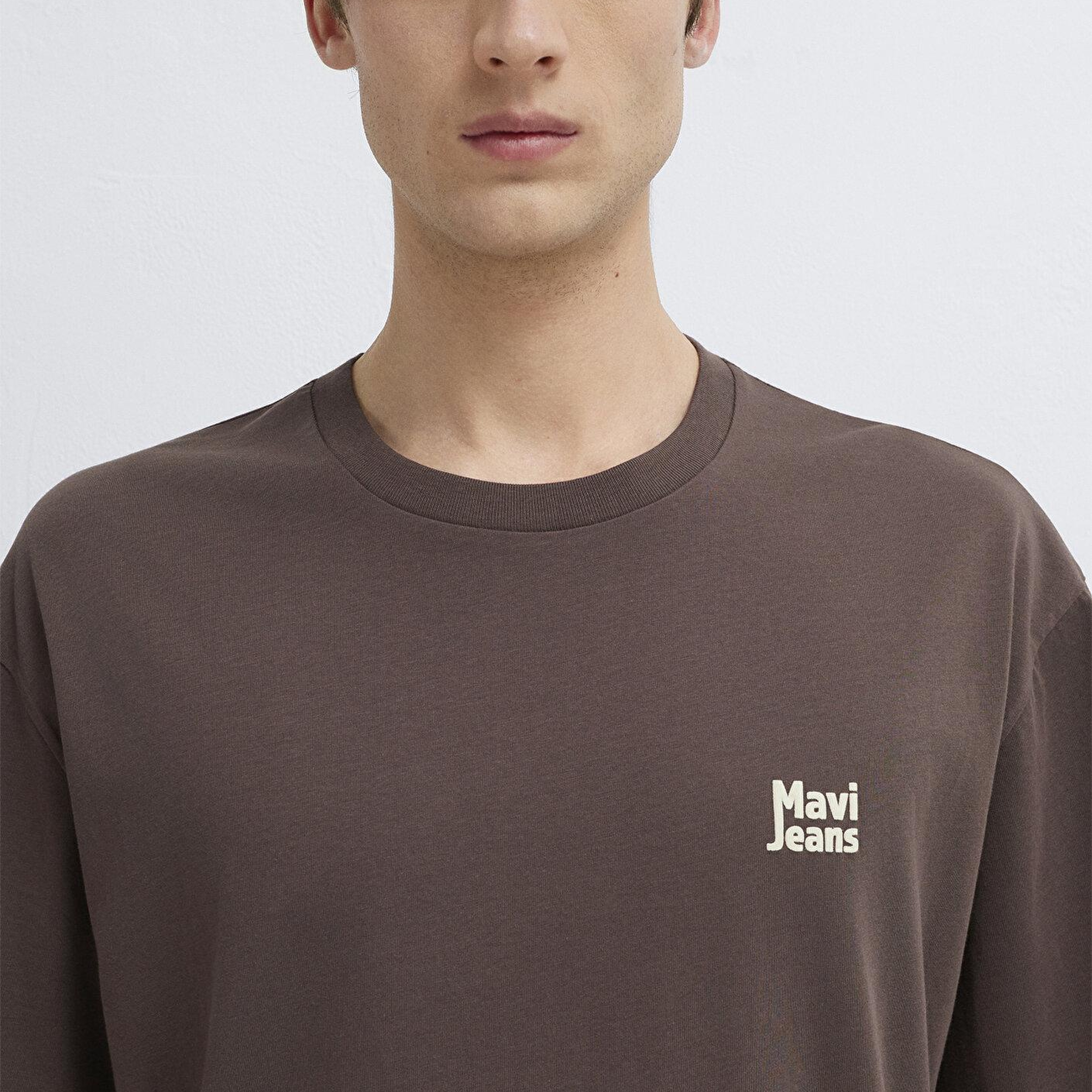 Mavi Mavi Jeans Baskılı Kahverengi Tişört Relaxed Fit / Rahat Kesim 0613347-71603