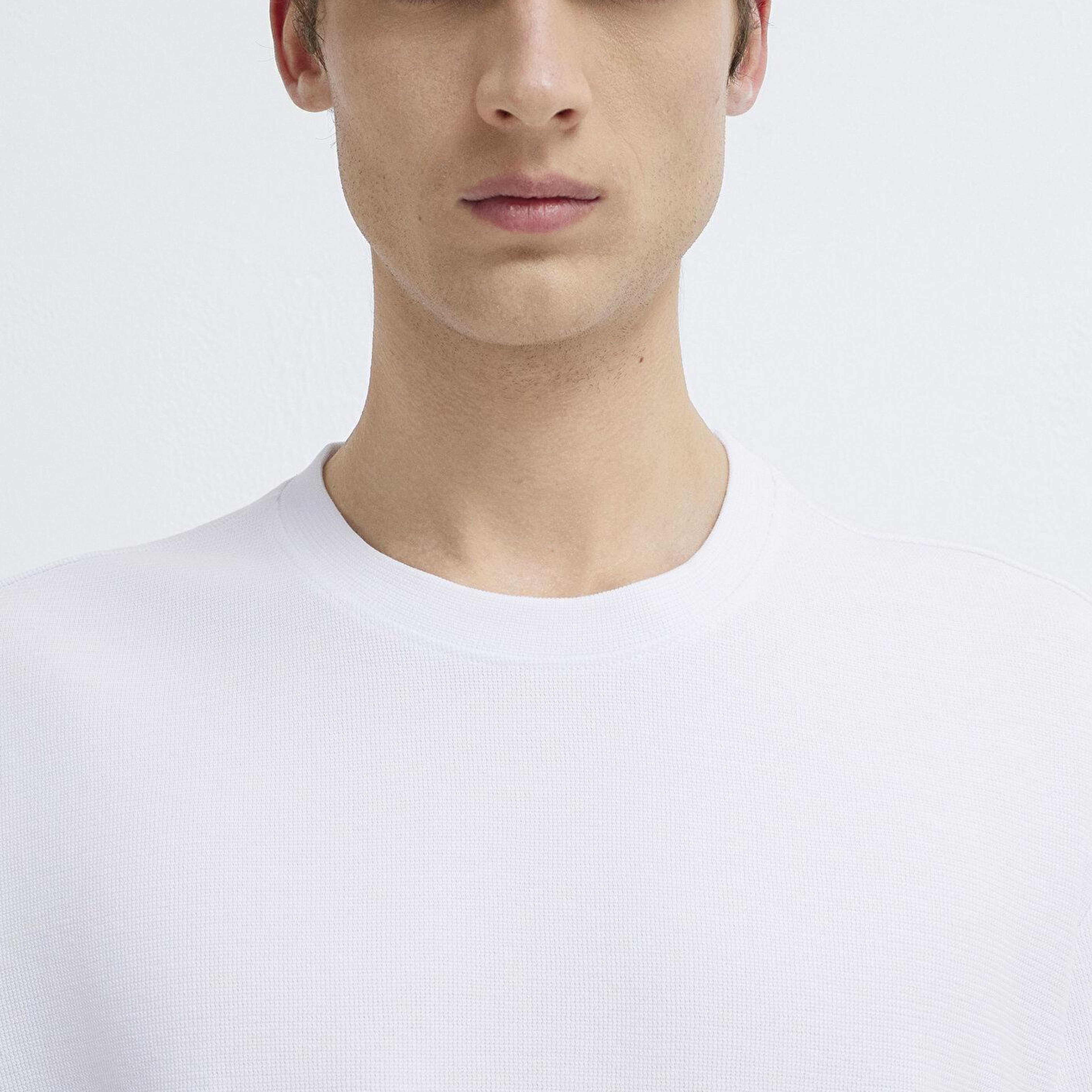 Mavi Beyaz Tişört Loose Fit / Bol Rahat Kesim 0612910-620