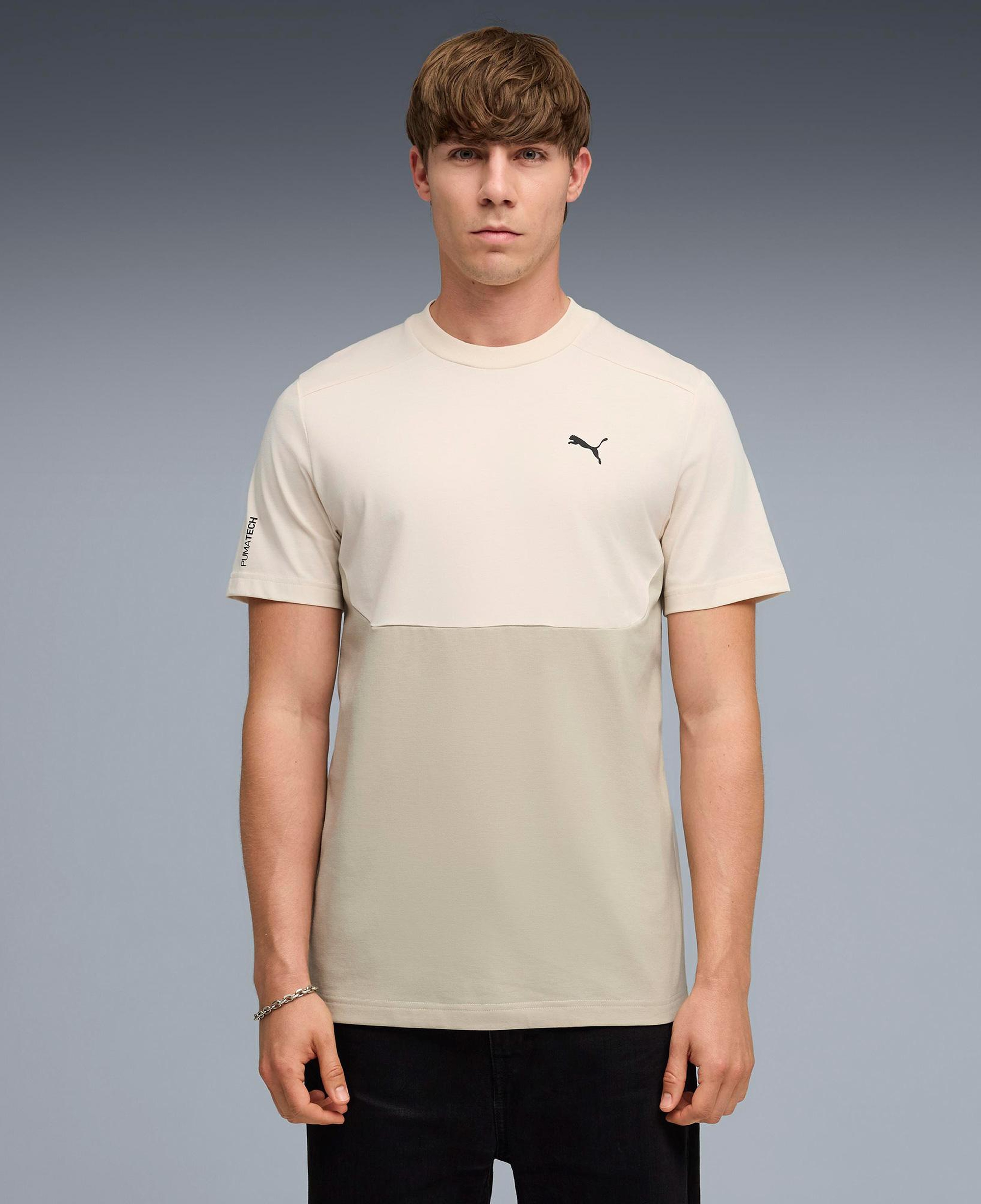 Puma Pumatech Erkek Krem T-Shirt
