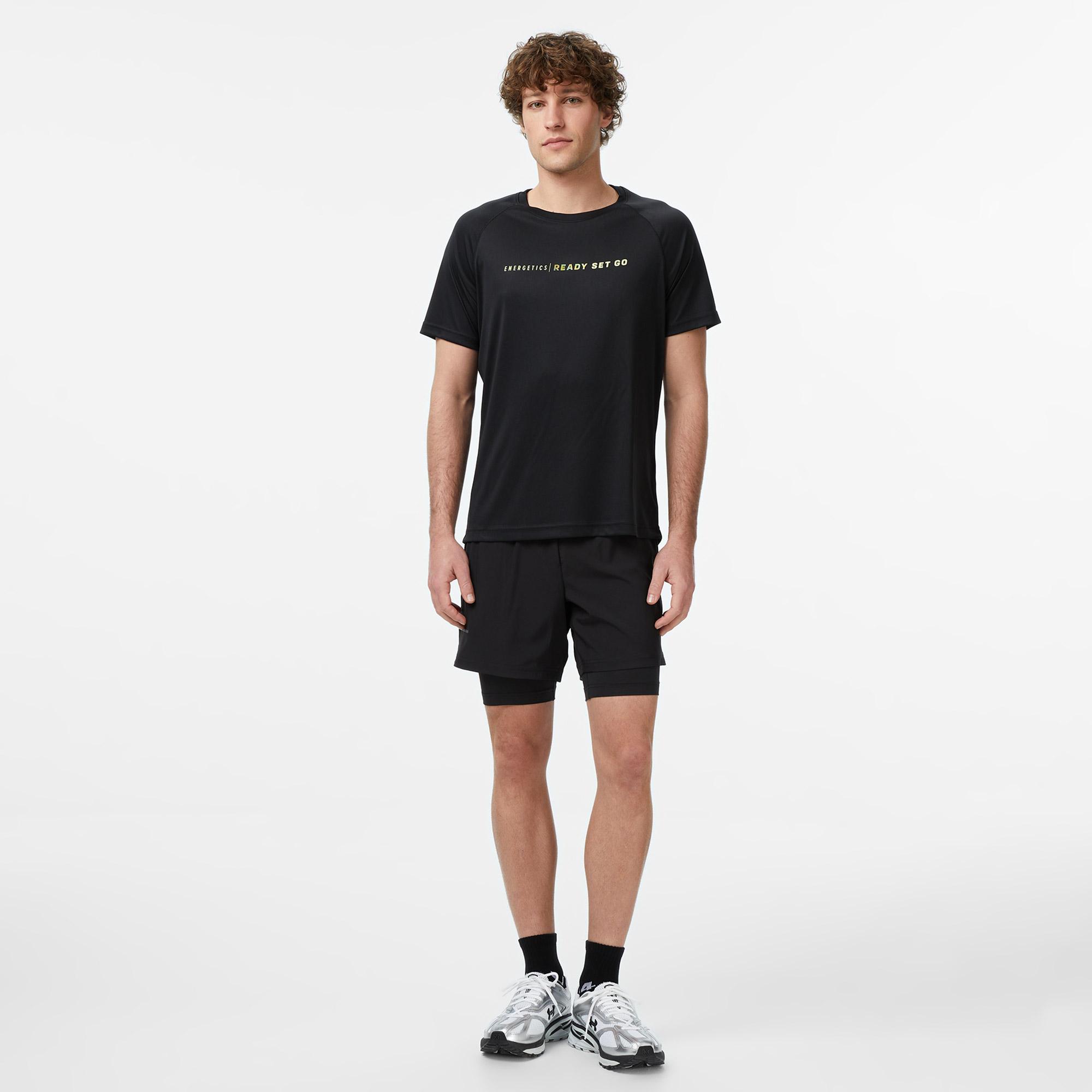 Energetics Bueno VII Erkek Siyah Koşu T-Shirt
