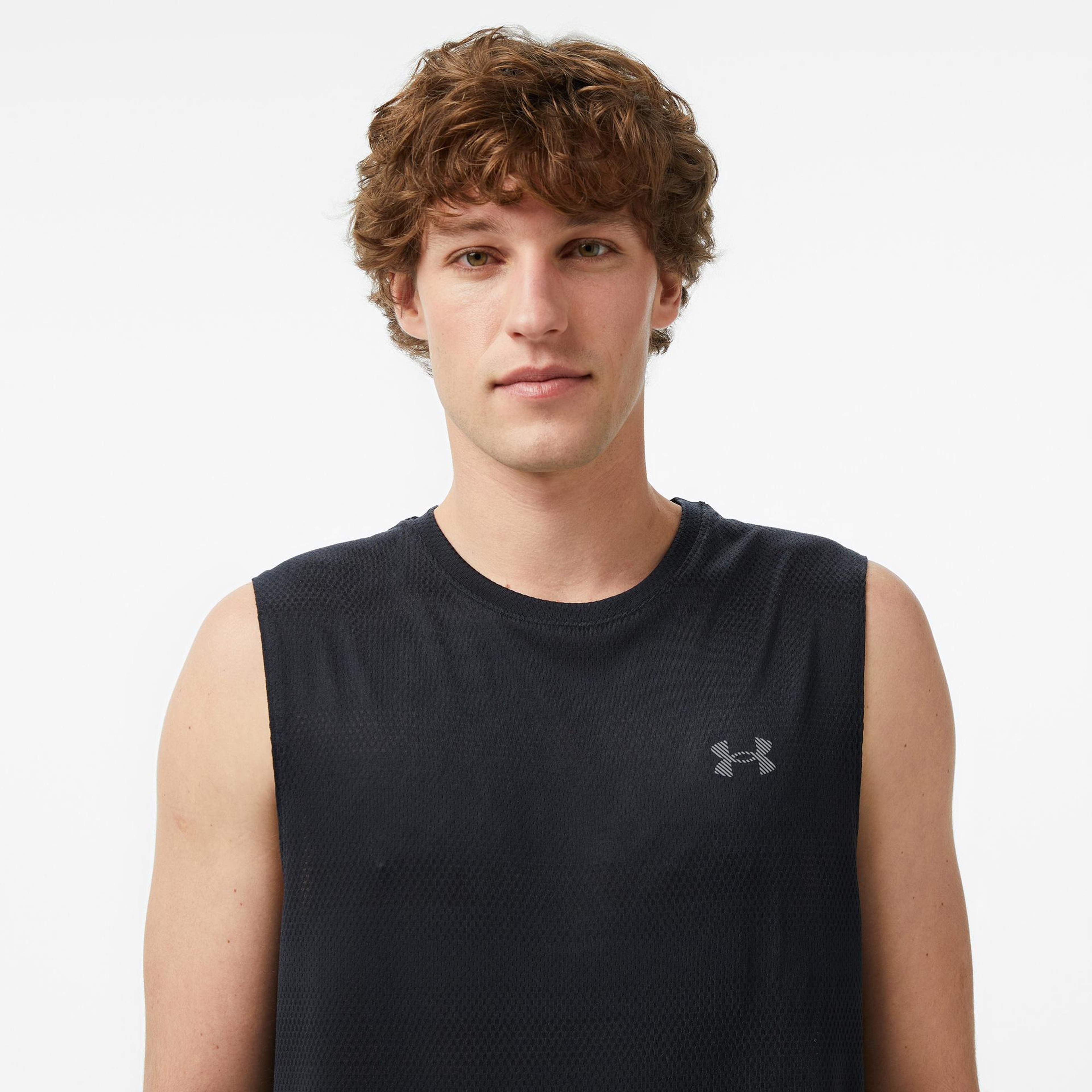 Under Armour Velociti Tank Erkek Siyah Koşu Atlet