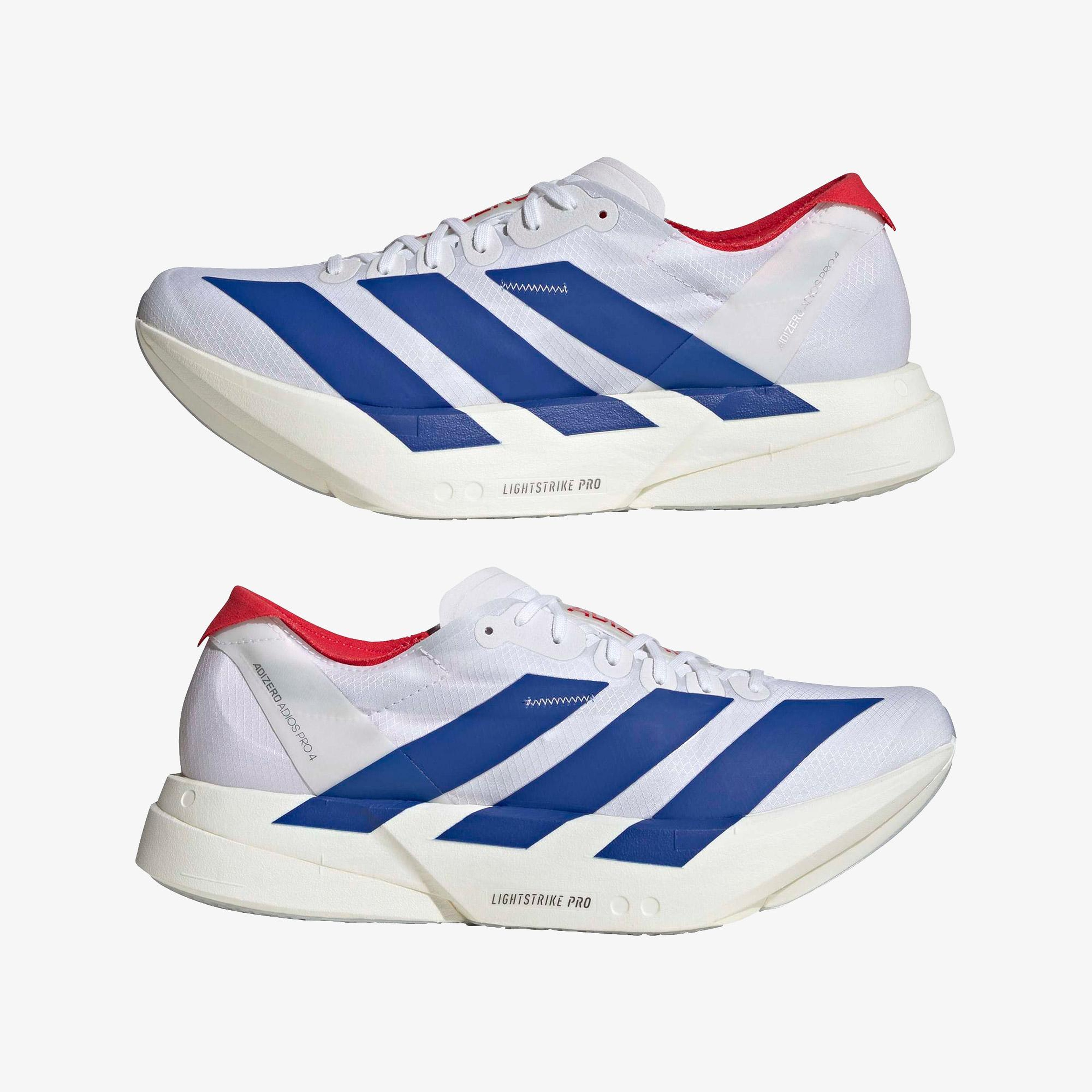 adidas Adizero Adios Pro 4 Erkek Beyaz Koşu Ayakkabısı