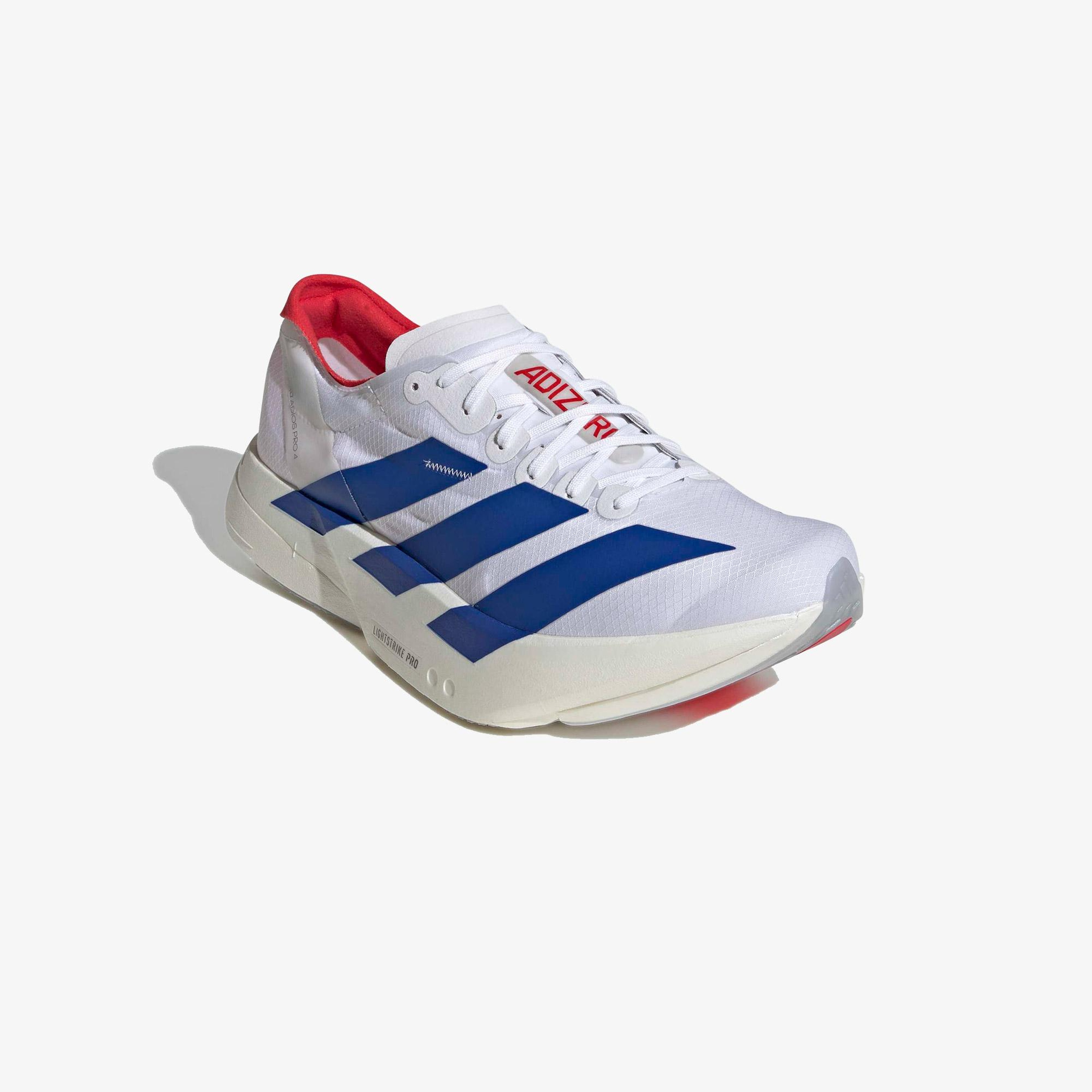 adidas Adizero Adios Pro 4 Erkek Beyaz Koşu Ayakkabısı