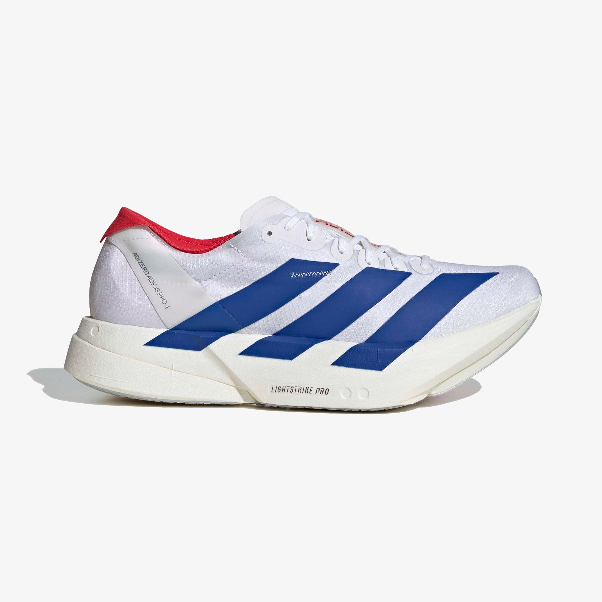 adidas Adizero Adios Pro 4 Erkek Beyaz Koşu Ayakkabısı