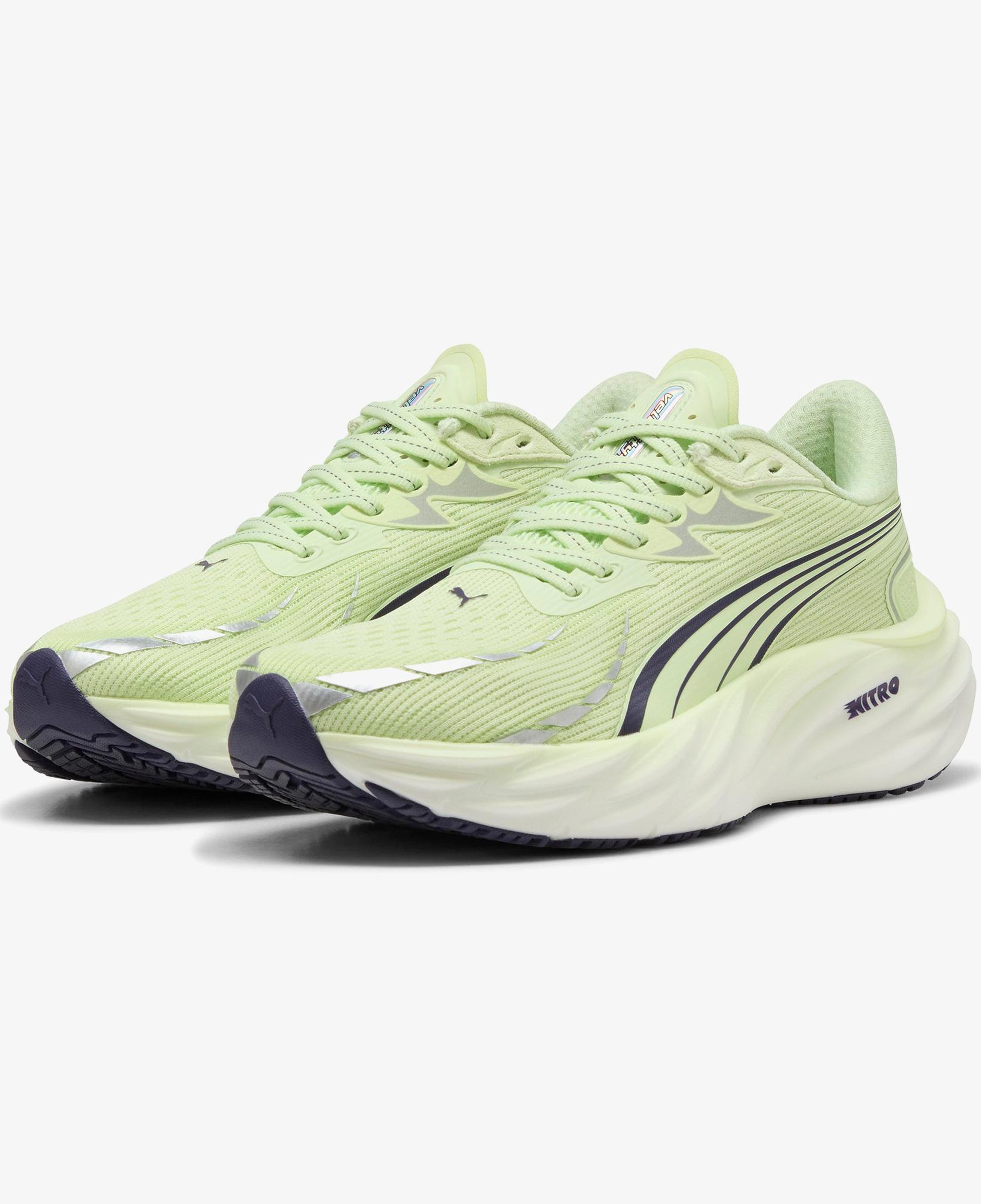 Puma Velocity Nitro 4 Kadın Gri Koşu Ayakkabısı