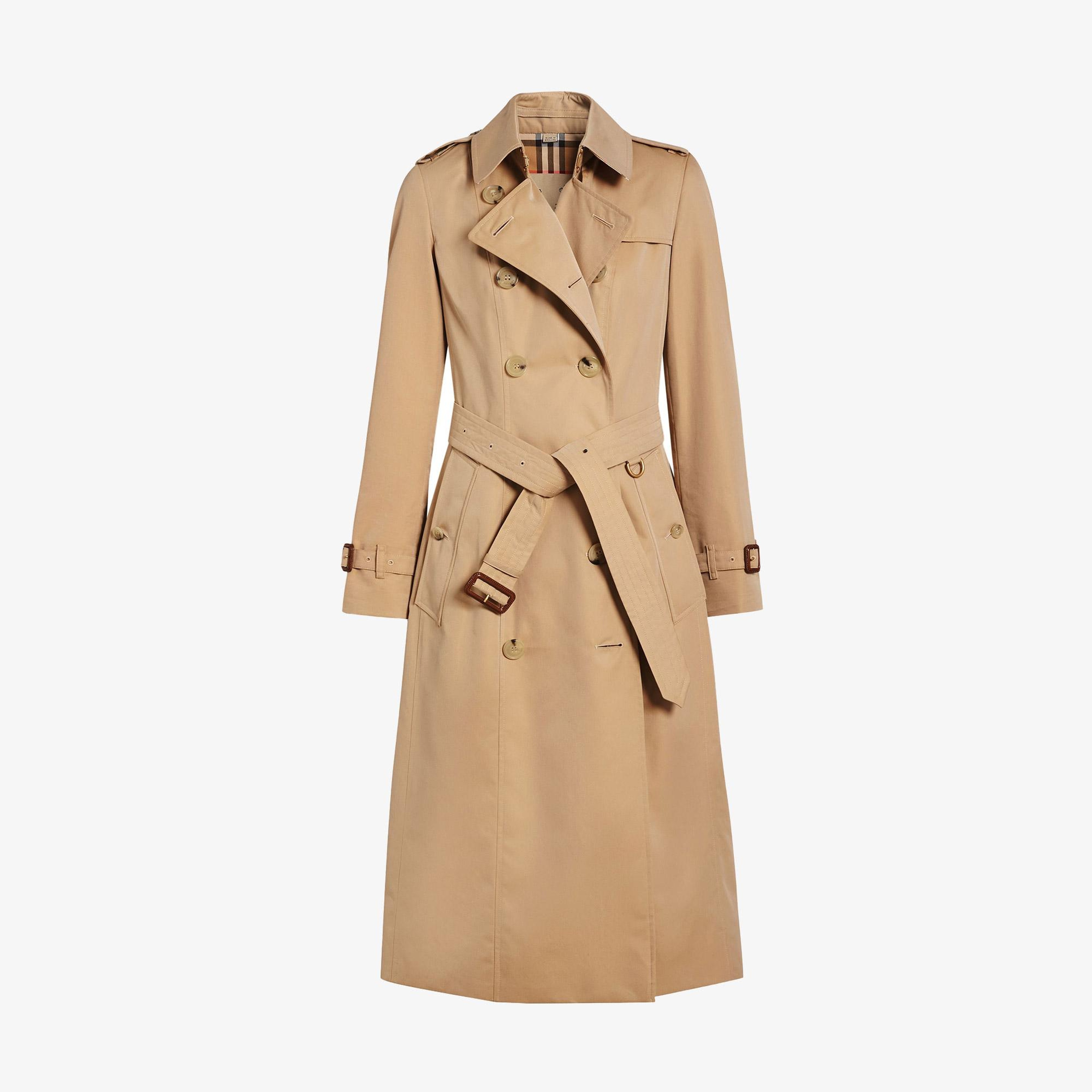 Burberry The Long Chelsea Heritage Kadın Bej Trençkot