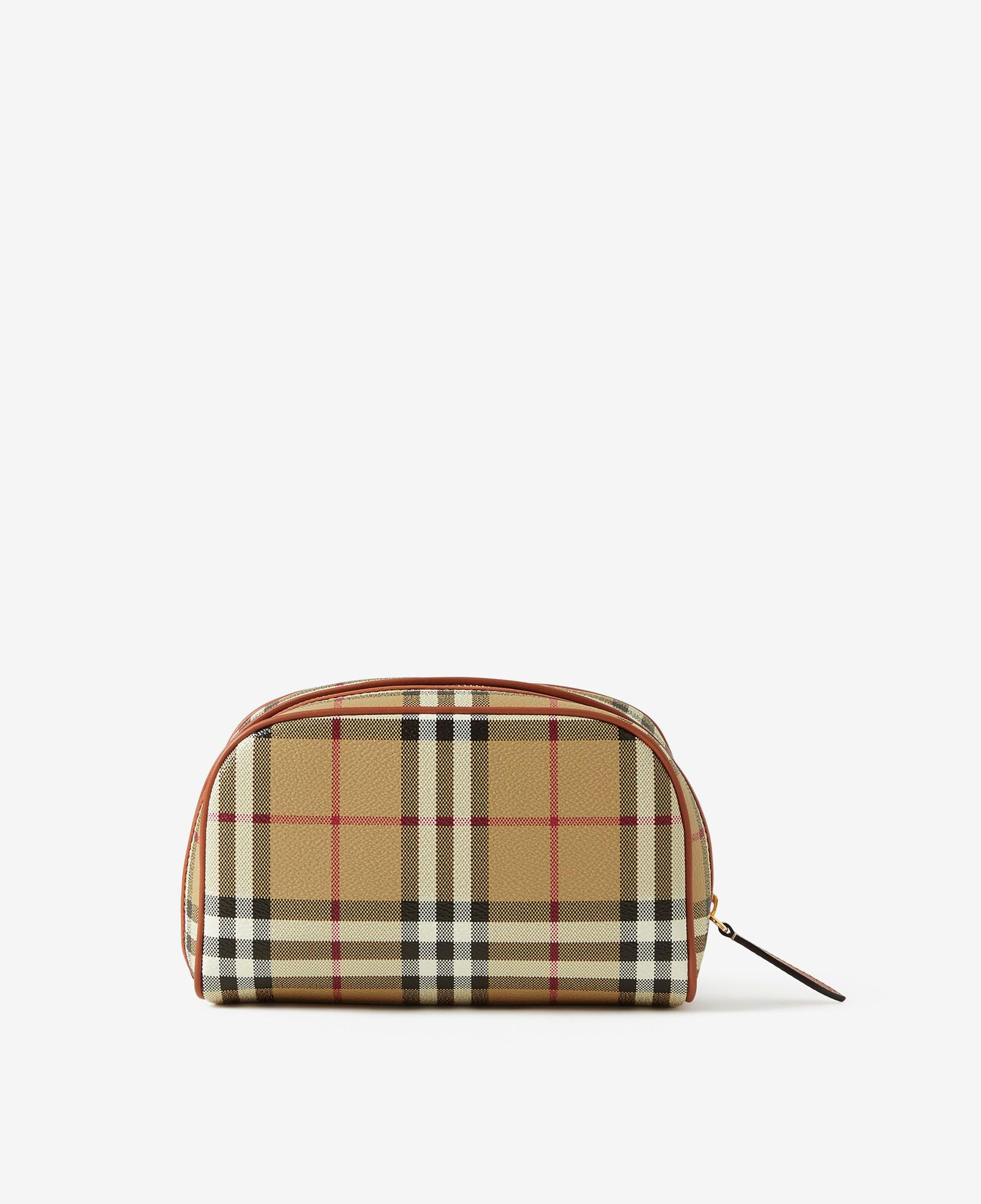 Burberry Small Check Travel Kadın Bej El Çantası