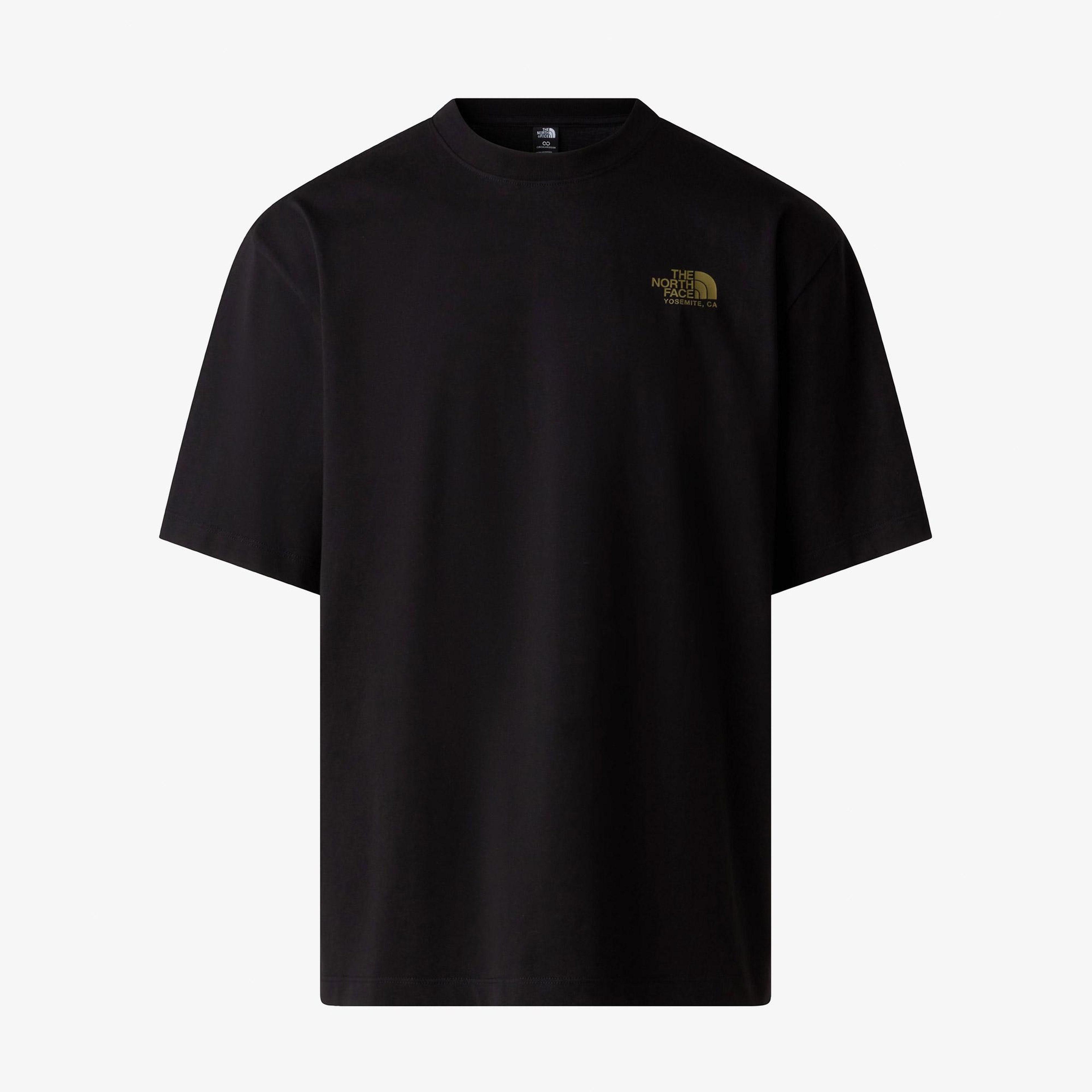 The North Face Plant Amp Flora Oversize Sleev Erkek Siyah T-Shirt