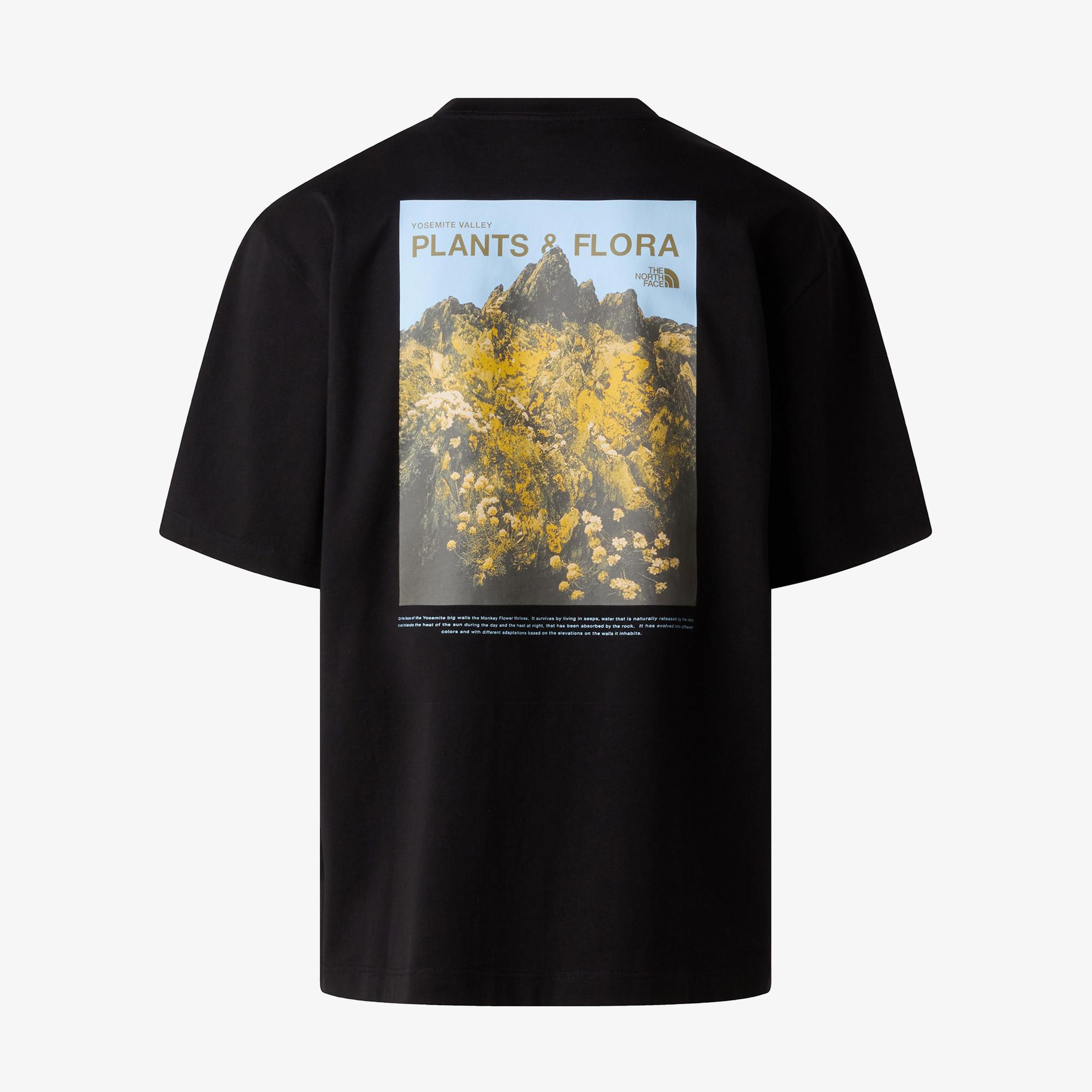 The North Face Plant Amp Flora Oversize Sleev Erkek Siyah T-Shirt