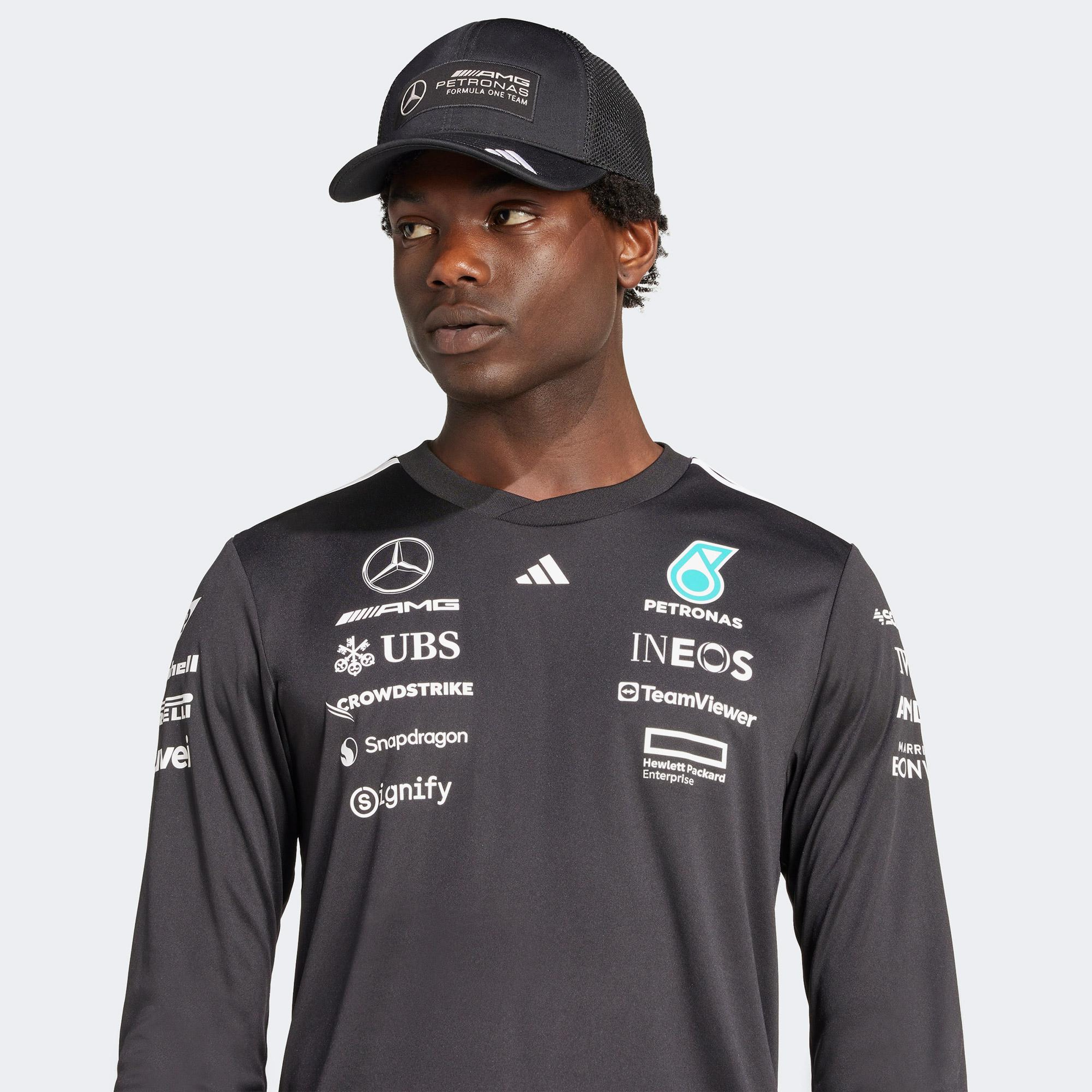 adidas Mercedes Amg Petronas Formula One Team Uzun Kollu Pilot Erkek Siyah Motorsport Forma